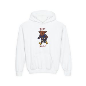 Davon The Touchdown Star In Action Youth Hoodie — 'Baby G.O.A.T.' Cartoon Football Goat Kids Pullover