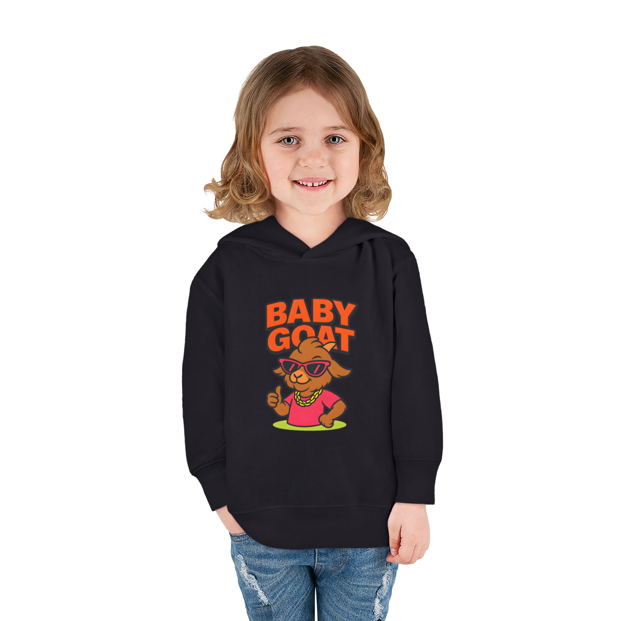 Skye the Style Queen Baby Goat Toddler Hoodie — Cute Cartoon 'Baby Goat' Pullover for Kids - Image 12