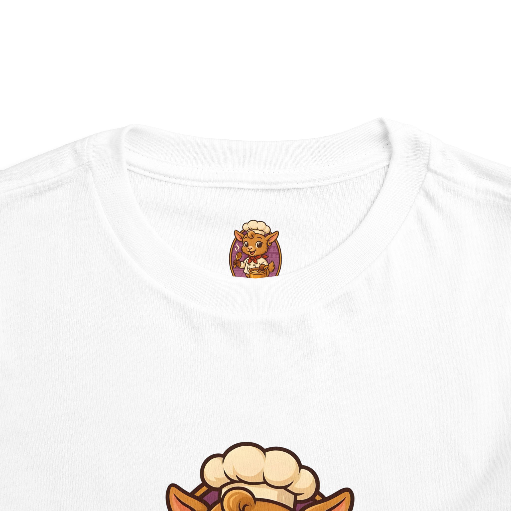 Toddler Tee — Cute 'Baby Goat' Cartoon Chef Kids Shirt - Image 4