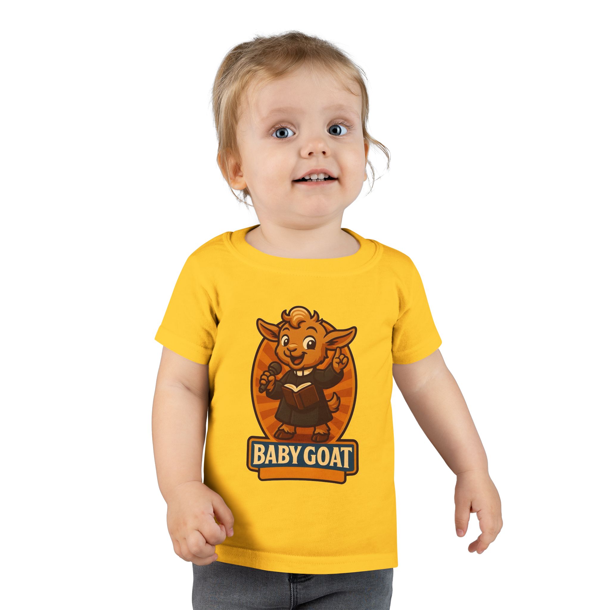 Baby Goat Toddler T-Shirt — Cute Singing Goat Kids Tee - Image 6