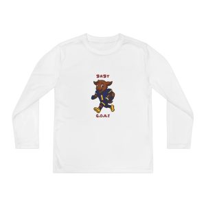 Davon The Touchdown Star In Action Youth GOAT Football Long Sleeve Tee — Baby G.O.A.T. Player Graphic