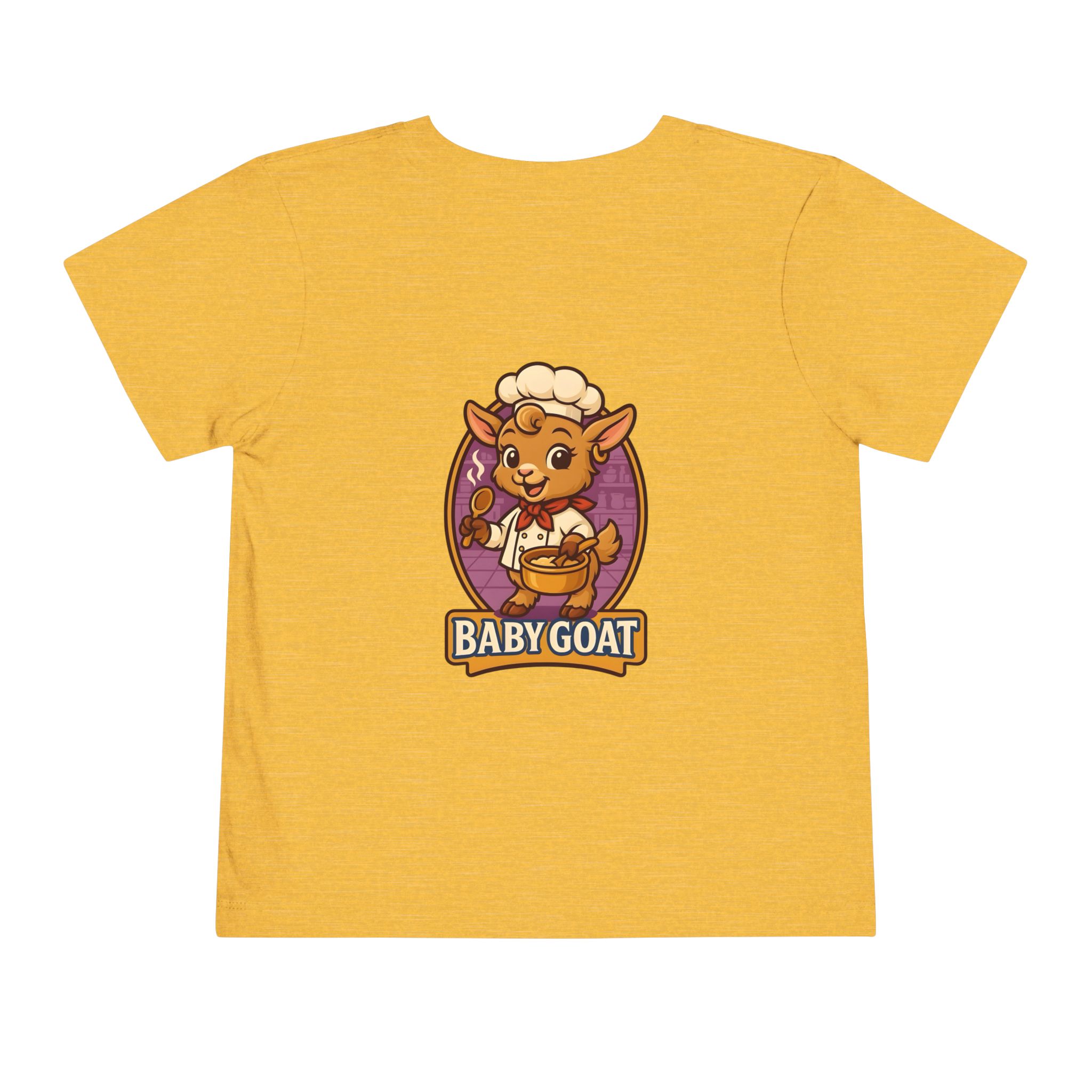 Toddler Tee — Cute 'Baby Goat' Cartoon Chef Kids Shirt - Image 10