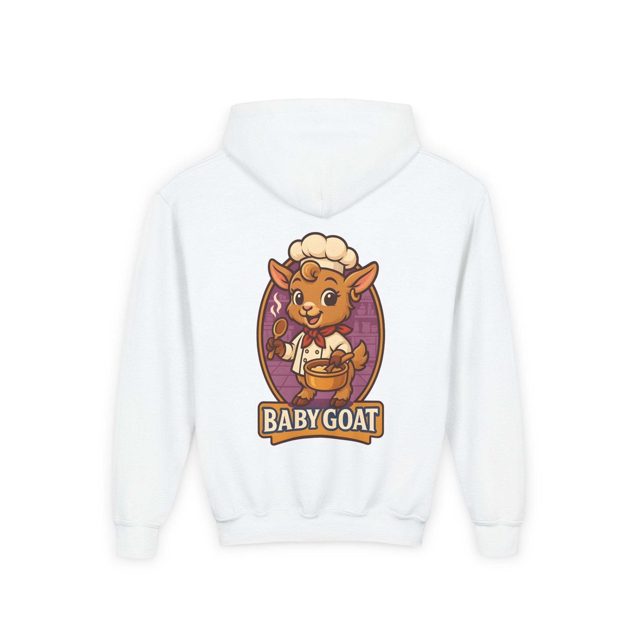 Baby Goat Hoodie — Cute Chef Kid’s Hooded Sweatshirt - Image 2
