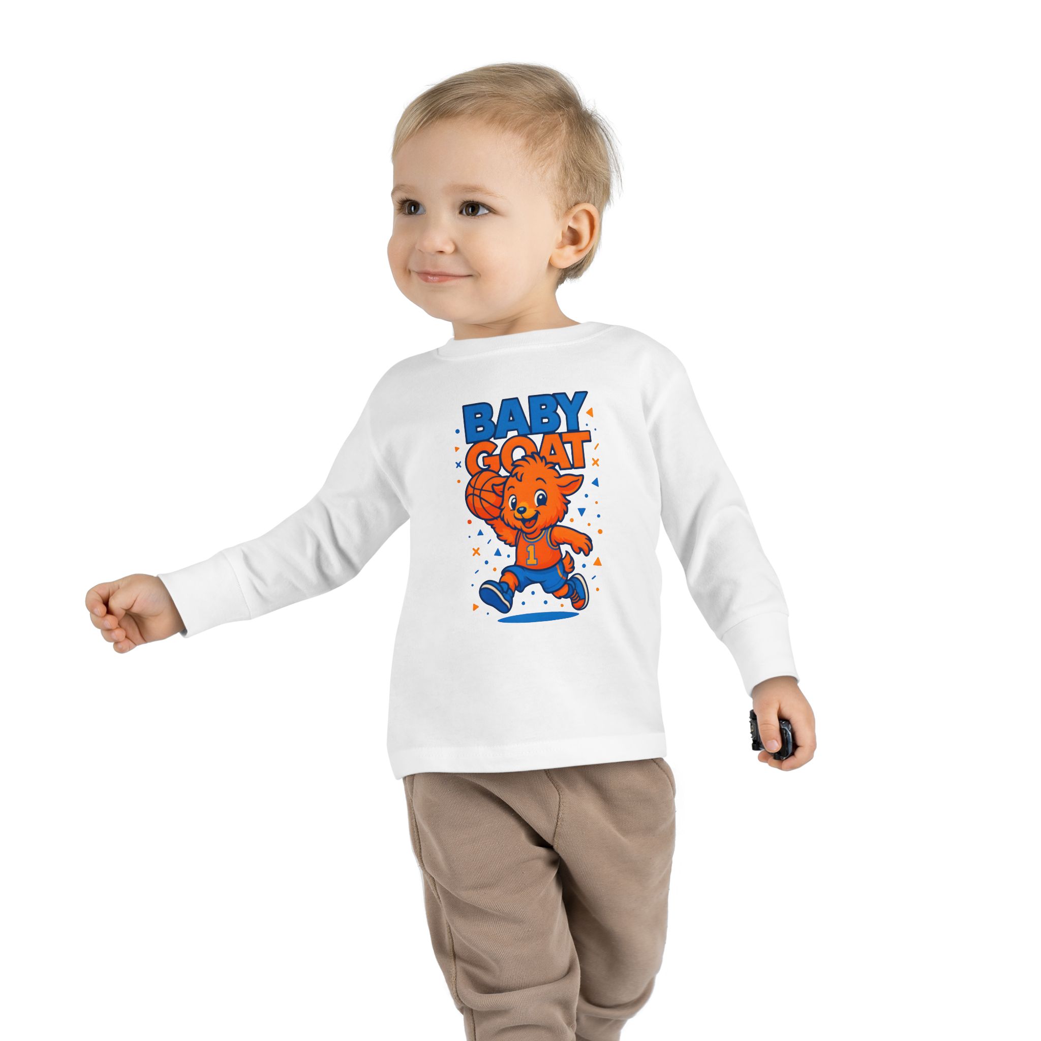 Baby G.O.A.T – MJ Toddler Long Sleeve Tee - Image 3