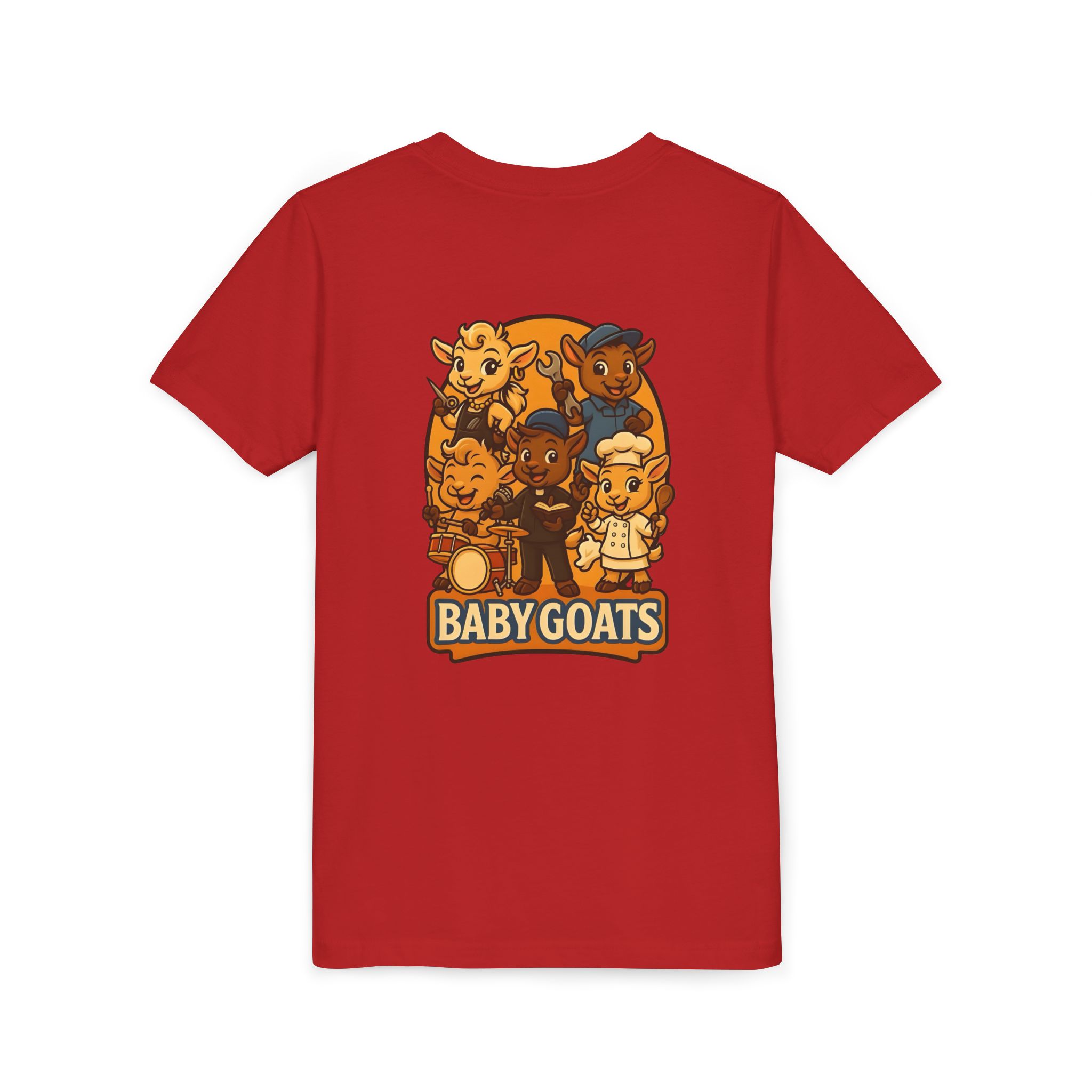 Baby Goats Kids T‑Shirt — Cute Cartoon Baby Goats Graphic Tee for Toddlers & Kids - Image 20