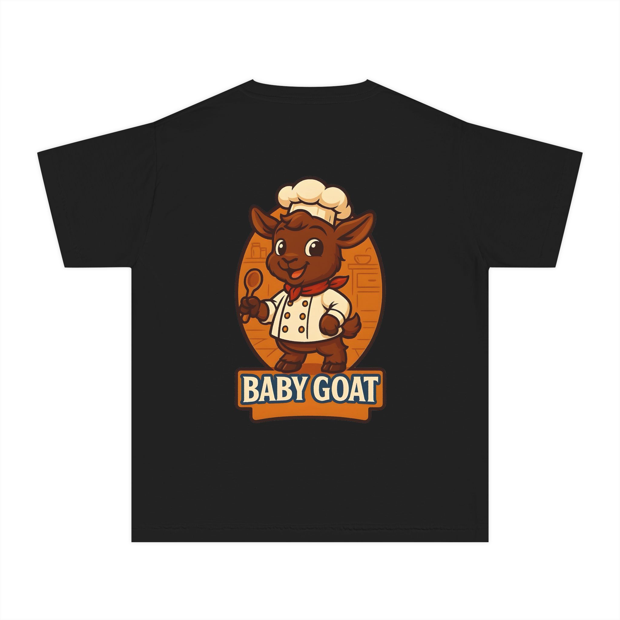 Charlie the Chef Baby Goat Kids T‑Shirt — Cute Chef Goat Graphic Youth Tee - Image 8