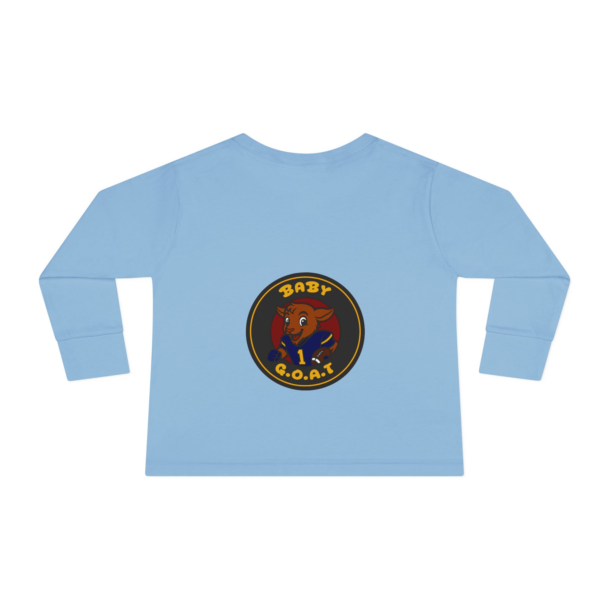 Davon The Touchdown Star Toddler Long Sleeve Tee — "Baby G.O.A.T." Goat Graphic Shirt for Kids - Image 6