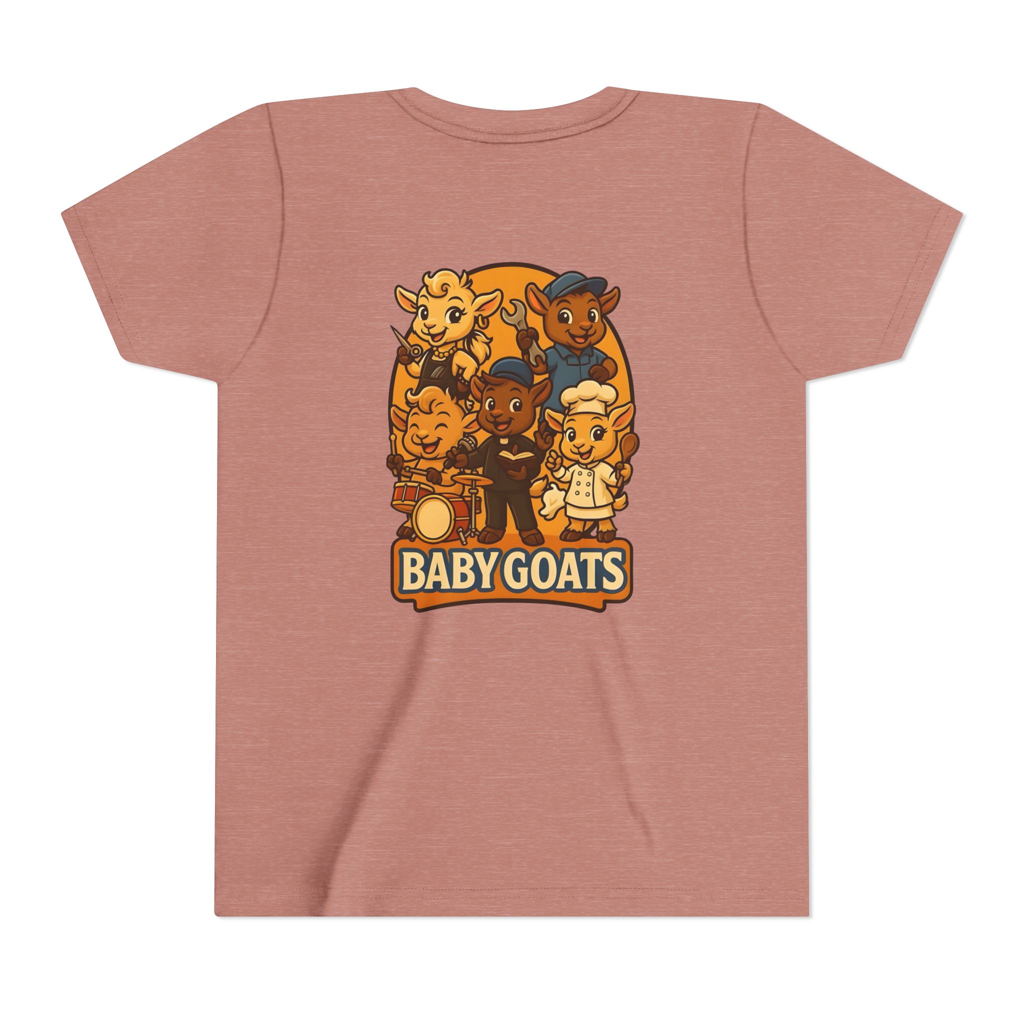 Baby Goats Kids T‑Shirt — Cute Cartoon Baby Goats Graphic Tee for Toddlers & Kids - Image 6