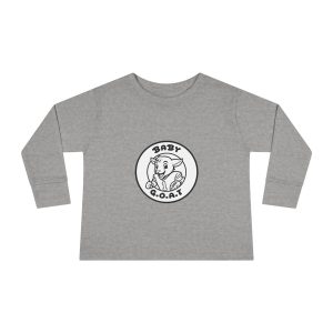 B The Touchdown Star  aby G.O.A.T. Toddler Long Sleeve Tee — Cute Goat Graphic Shirt for Infants & Toddlers