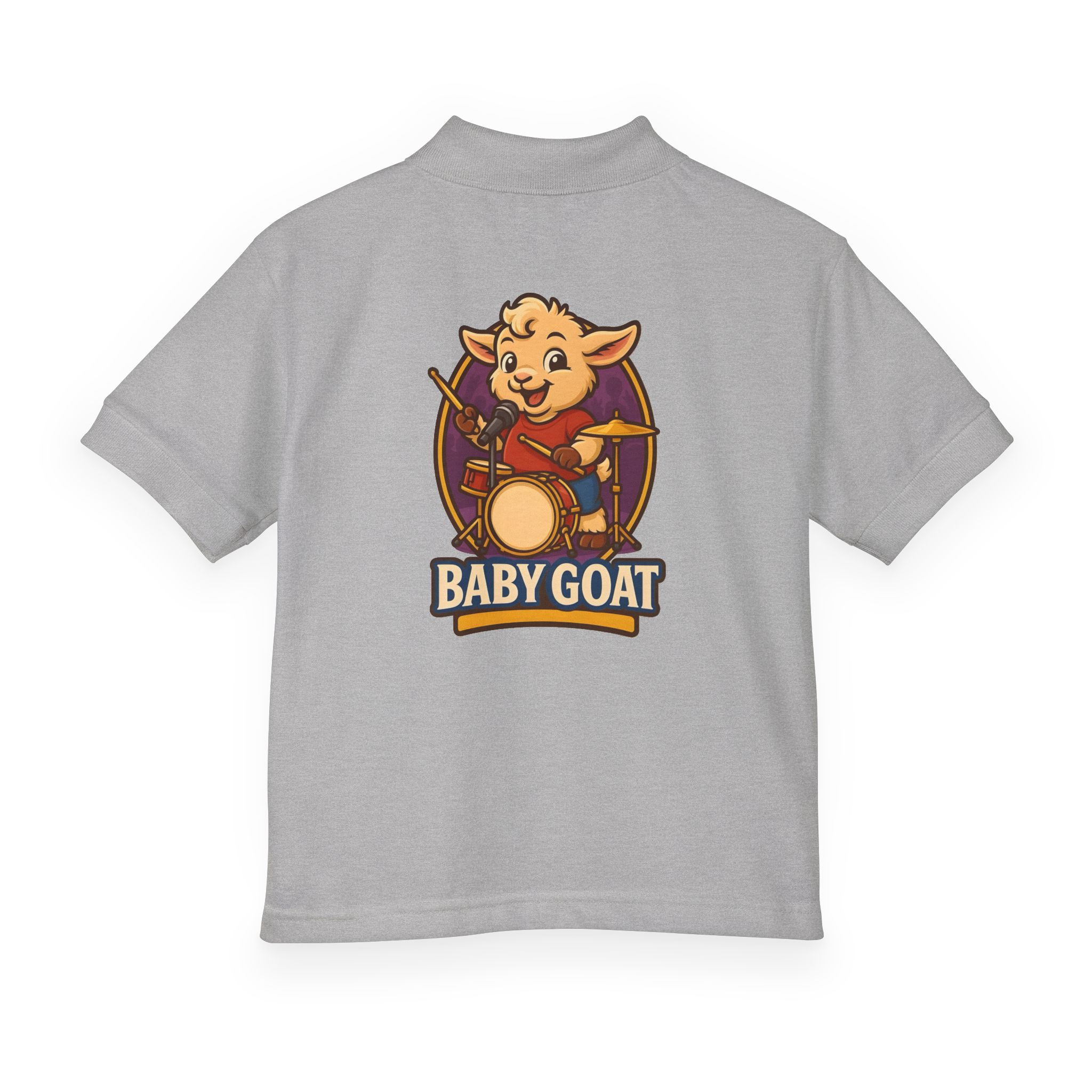 Youth Polo — "Baby Goat" Drummer Kids Shirt - Image 6
