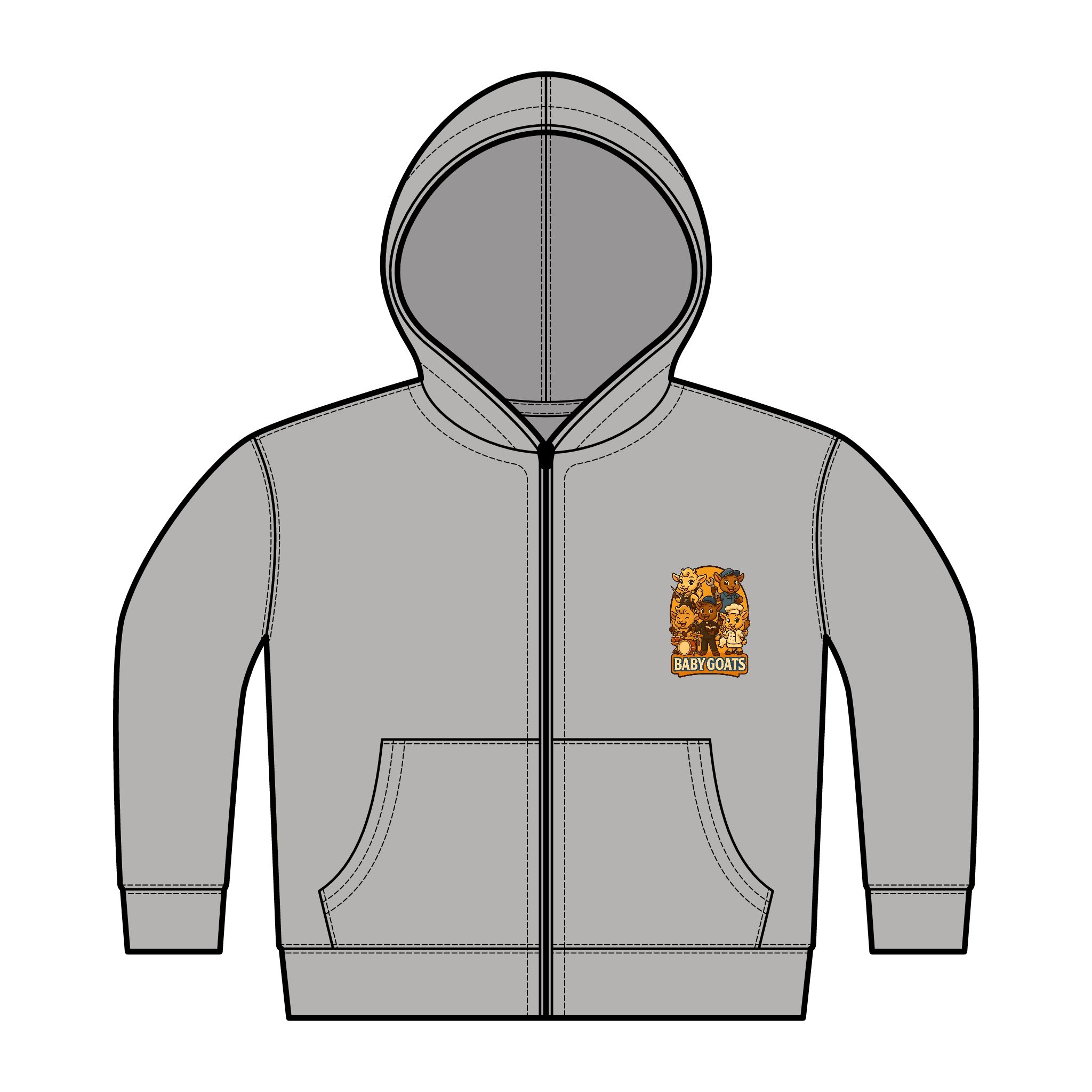 Little Dreamers Toddler Zip Hoodie with Cute Leopard Patch - Cozy Fleece Jacket for Kids - Image 3