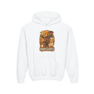 Youth Hoodie — Cute 'Baby Goats' Cartoon Kids Pullover