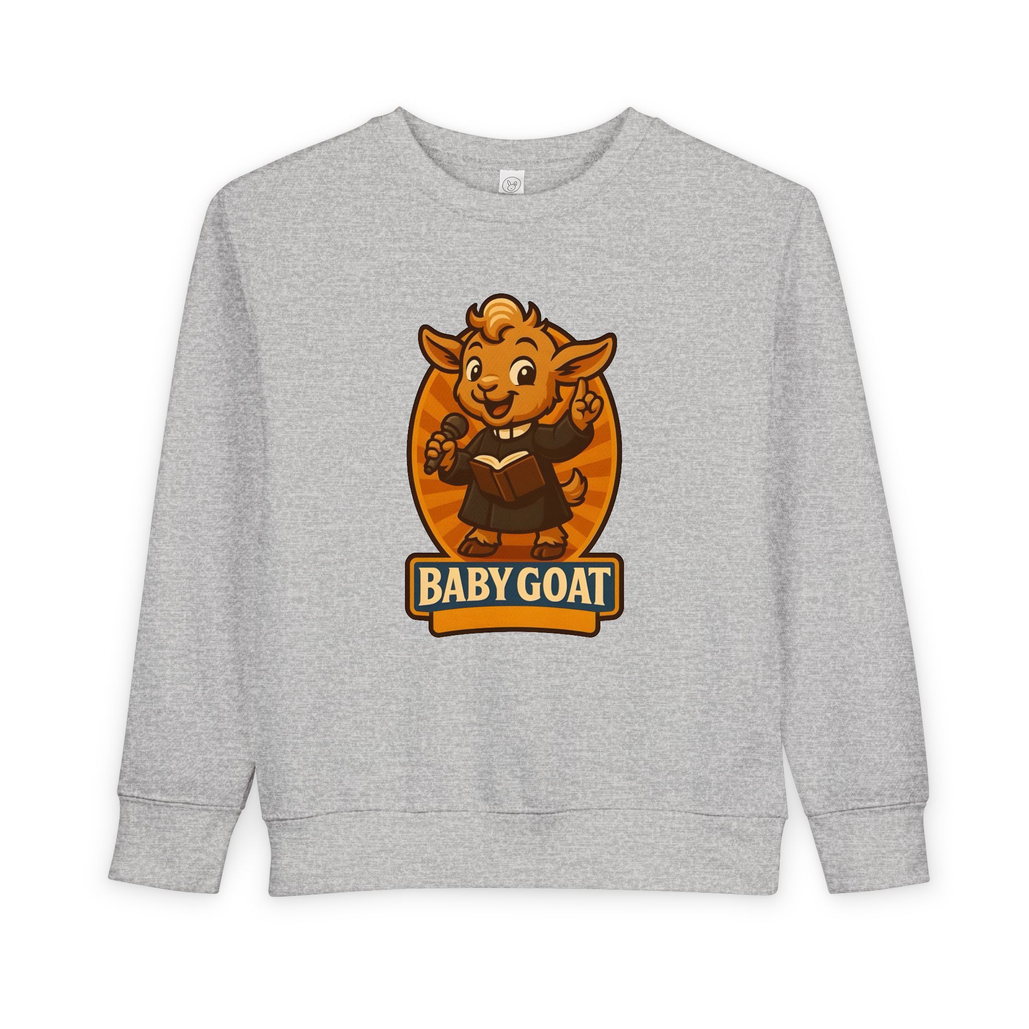 Baby Goat Toddler Sweatshirt — Cute Cartoon Goat Graphic Pullover - Image 5