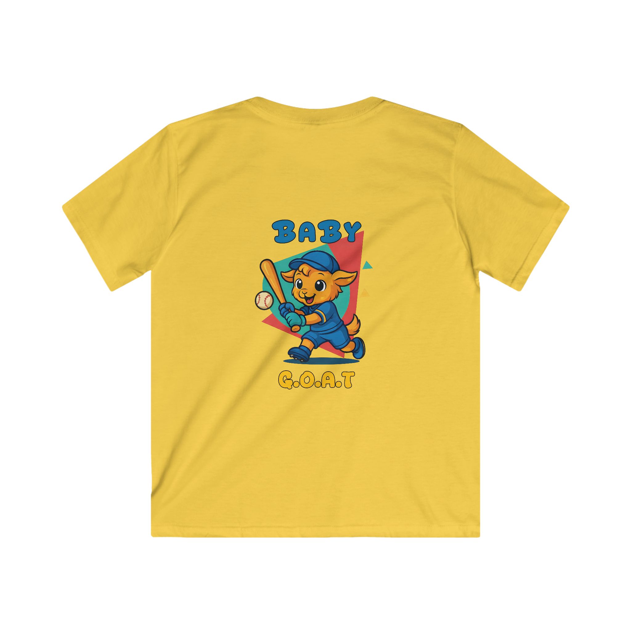 Barry the Slugger Kids Tee — 'Baby G.O.A.T.' Cute Baseball Bear Graphic Shirt - Image 6
