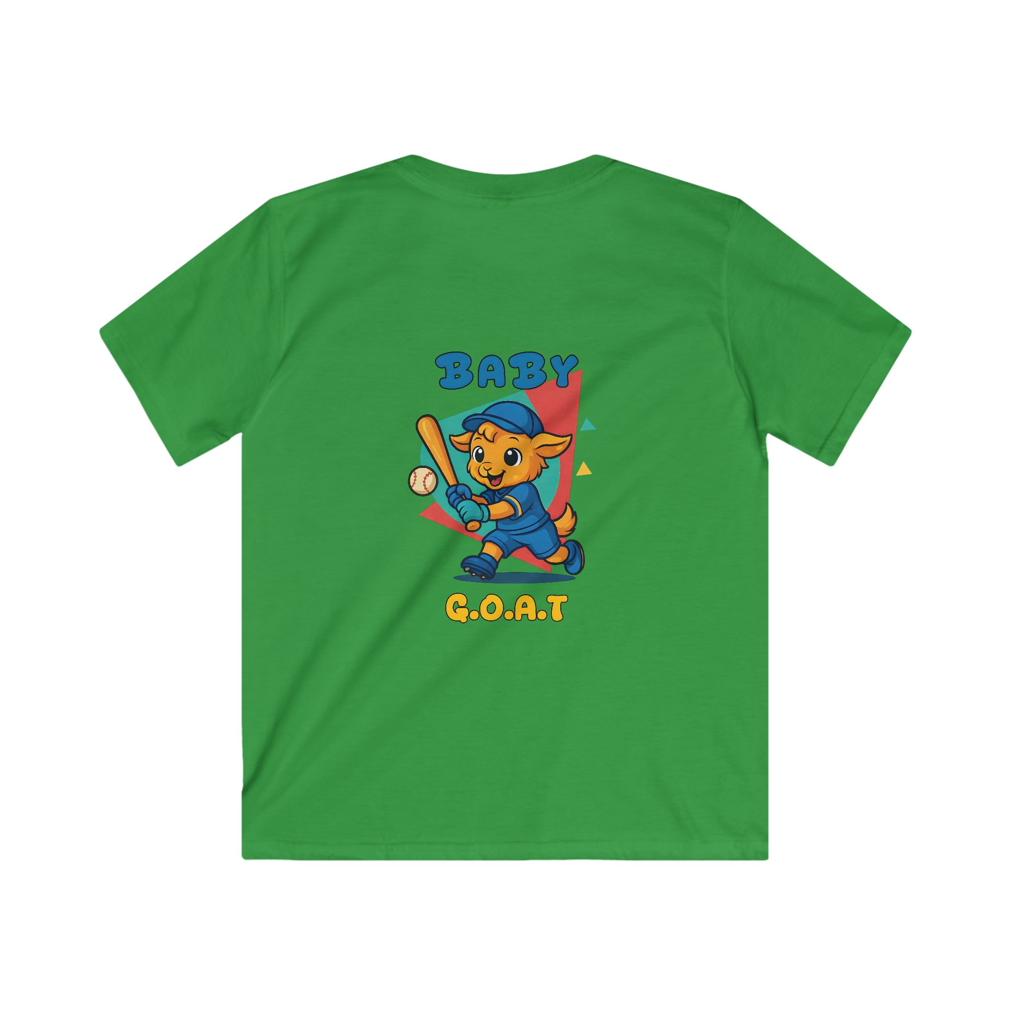 Barry the Slugger Kids Tee — 'Baby G.O.A.T.' Cute Baseball Bear Graphic Shirt - Image 8