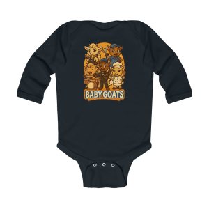 Baby Goats Infant Long Sleeve Bodysuit — Cute Cartoon Goat Family Tee for Newborns & Baby Shower Gift