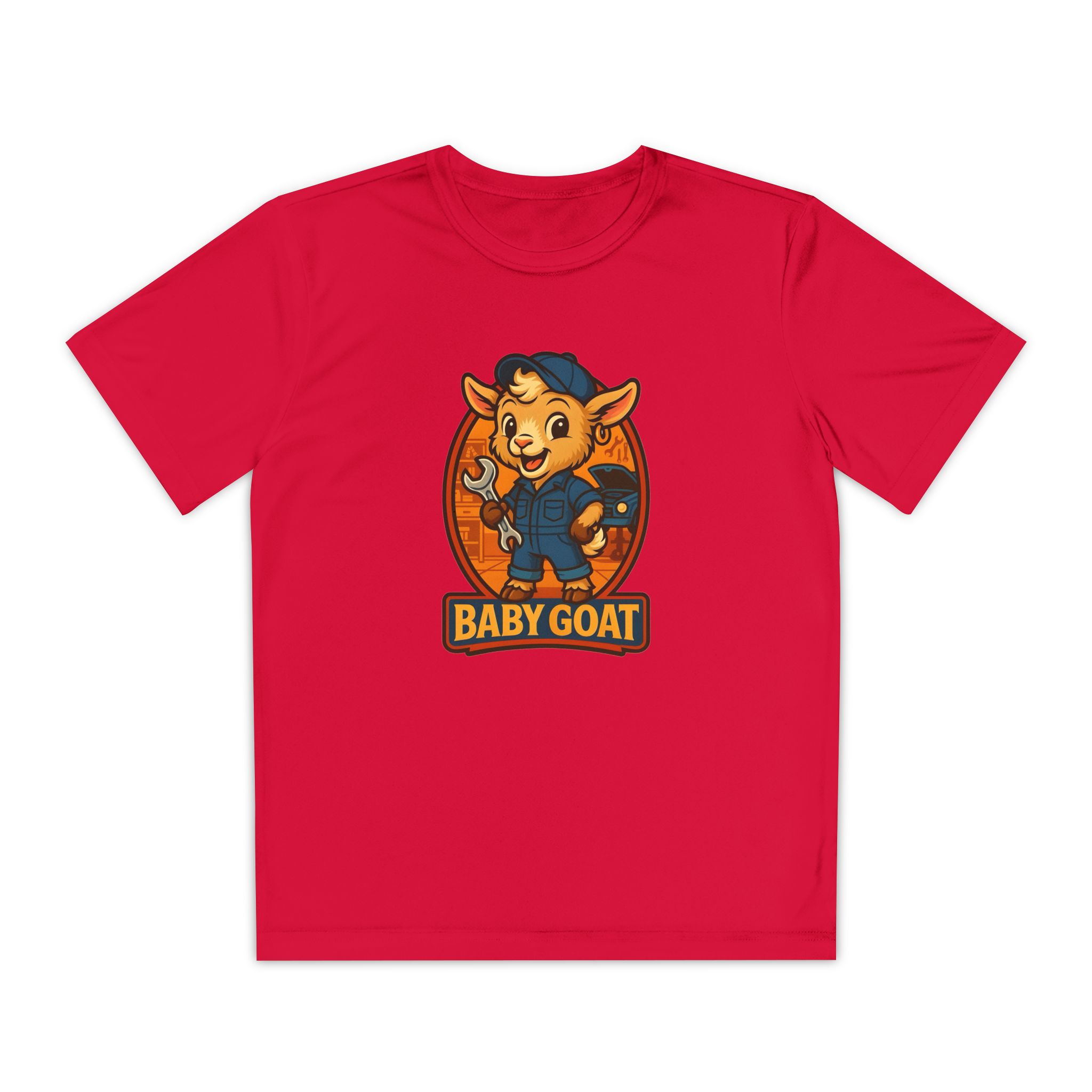 Ollie the Auto Helper Youth Tee — 'Baby Goat' Cute Competitor Mascot Shirt - Image 13