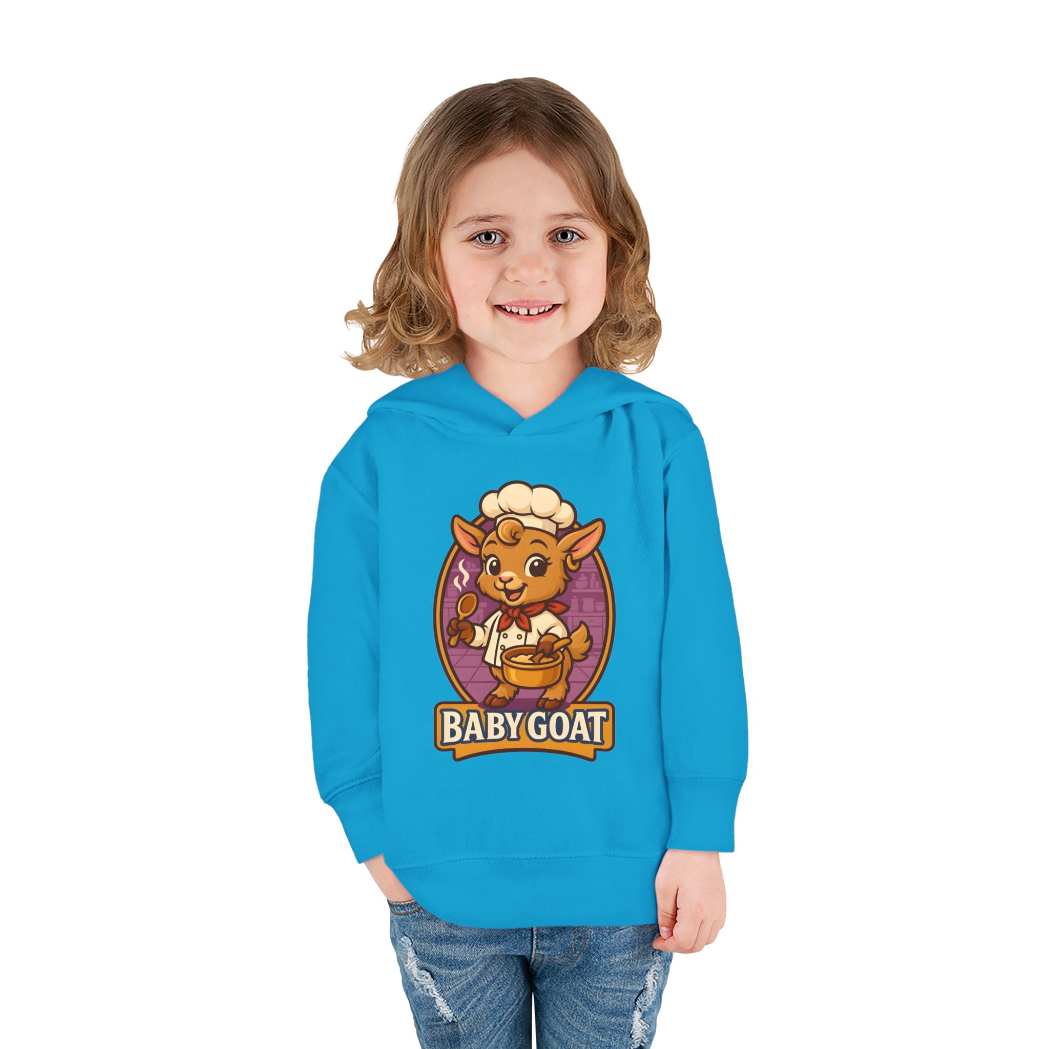 Baby Goat Toddler Hoodie — Cute Cartoon Kids Pullover Fleece - Image 12