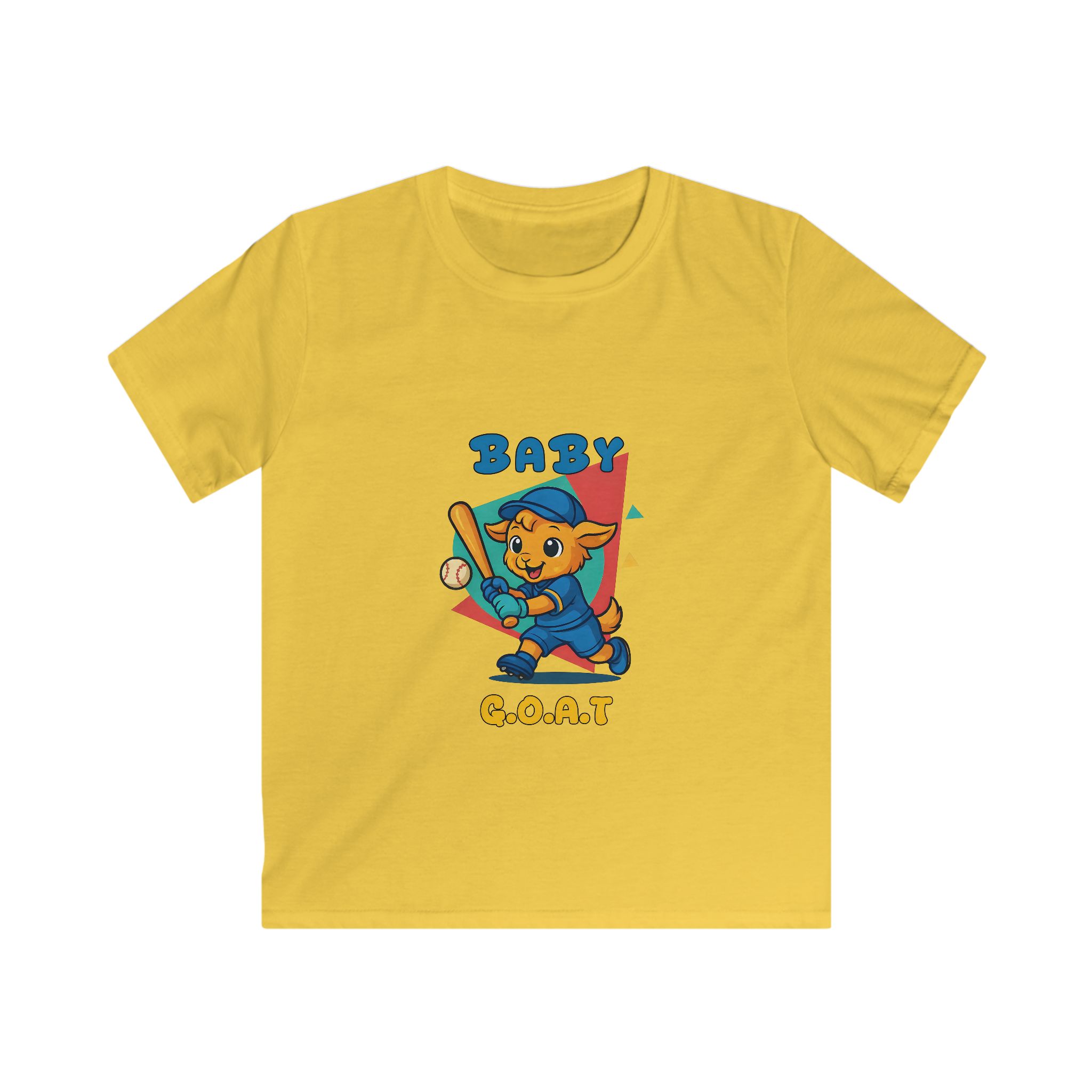 Barry the Slugger Kids Tee — 'Baby G.O.A.T.' Cute Baseball Bear Graphic Shirt - Image 5