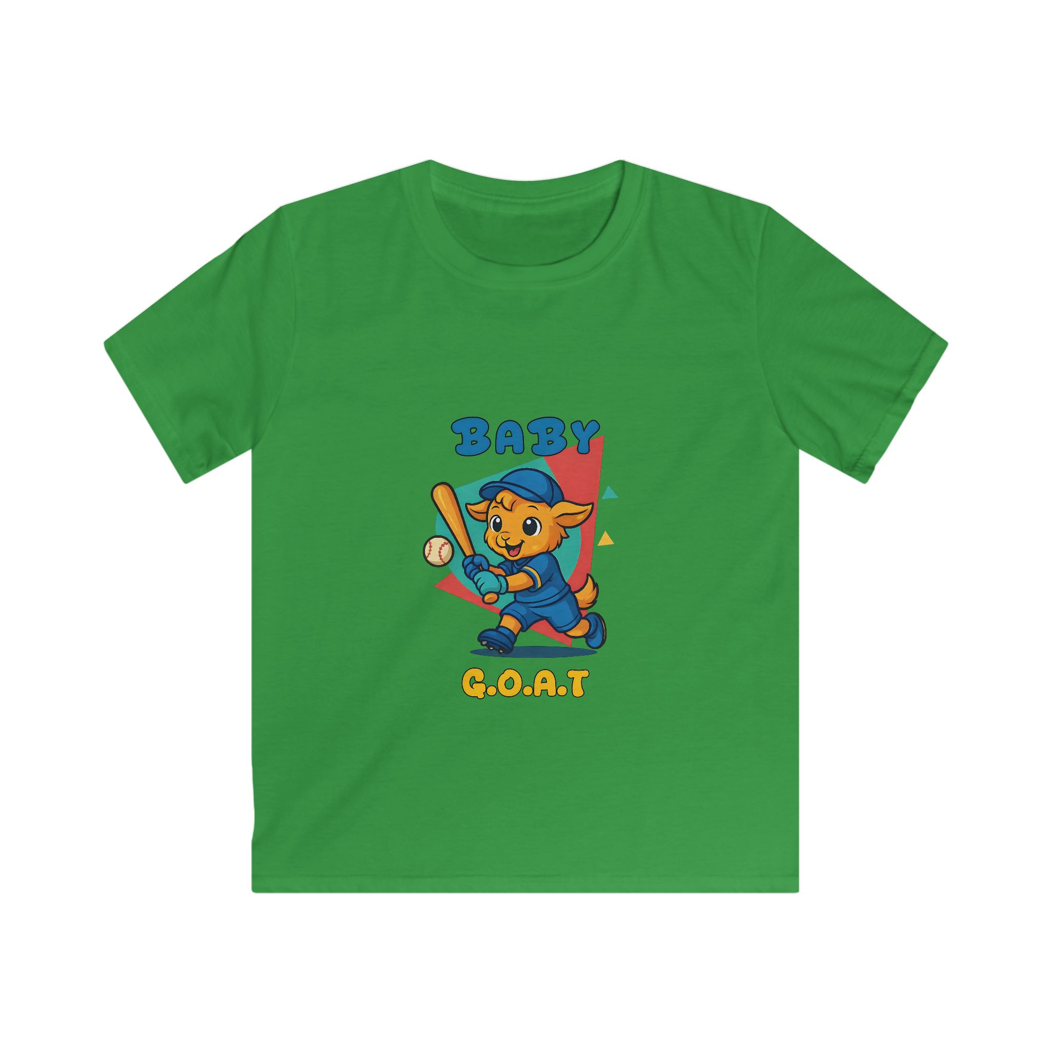 Barry the Slugger Kids Tee — 'Baby G.O.A.T.' Cute Baseball Bear Graphic Shirt - Image 7
