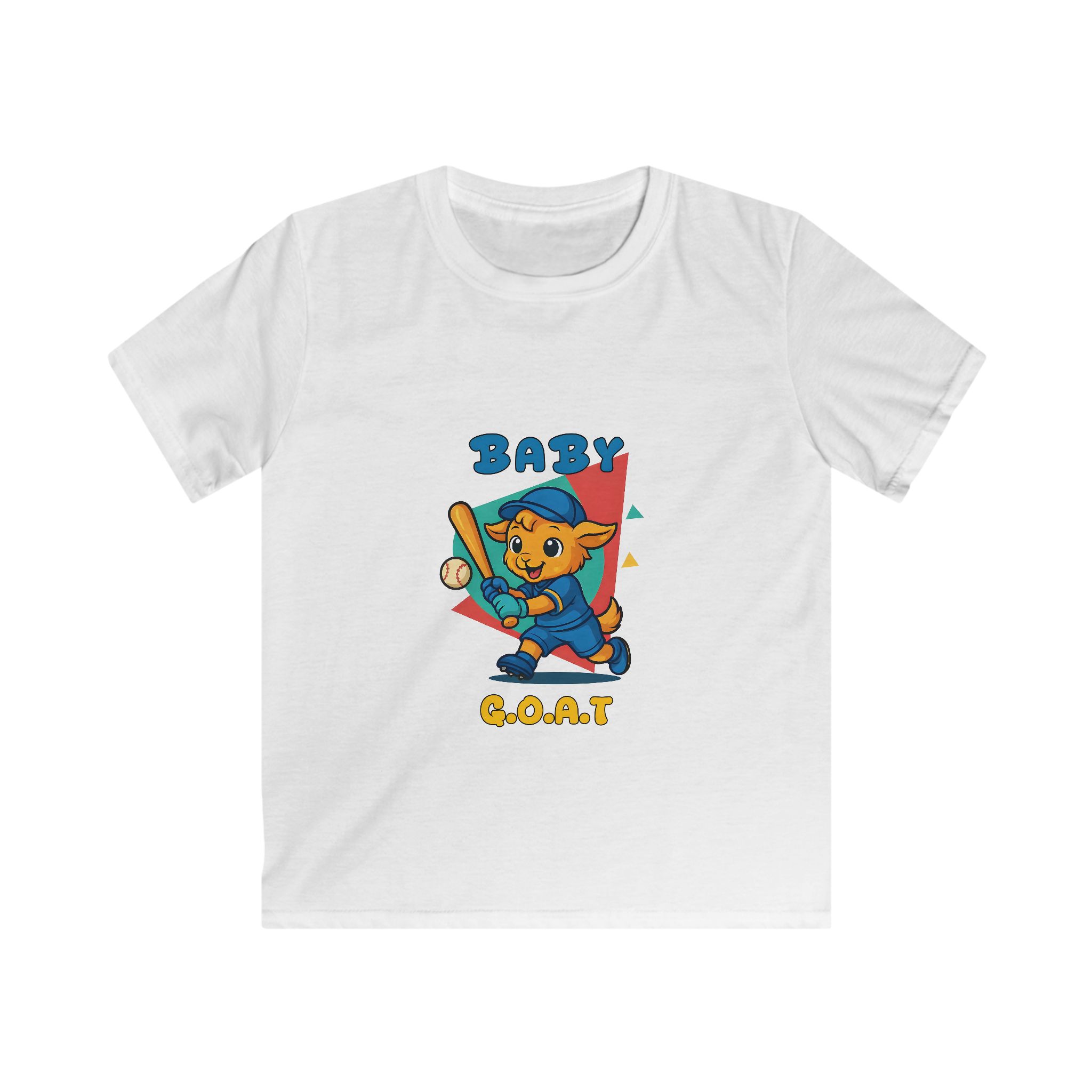 Barry the Slugger Kids Tee — 'Baby G.O.A.T.' Cute Baseball Bear Graphic Shirt
