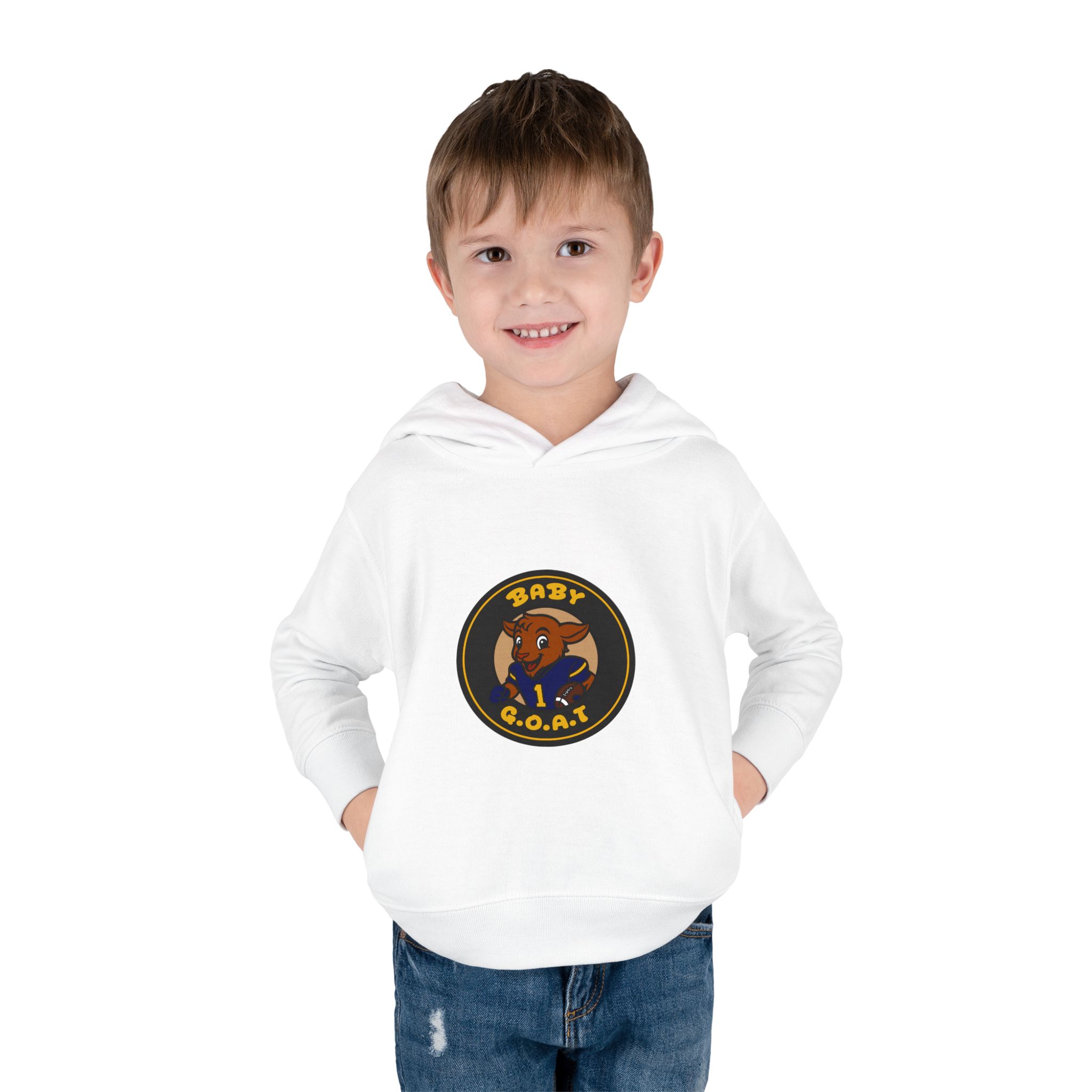 Davon The Touchdown Star Yellow BackgroundToddler Pullover Fleece Hoodie - Image 3