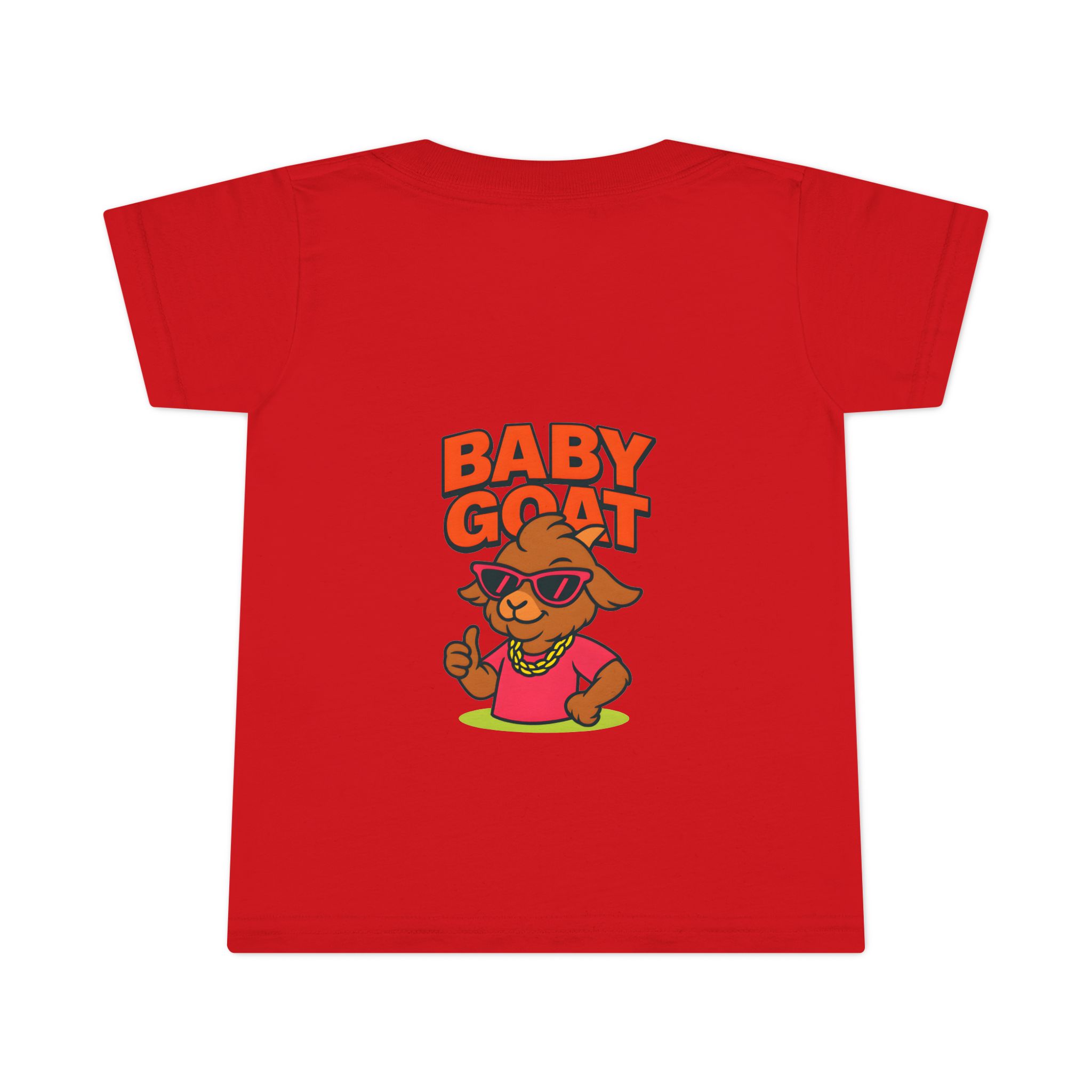 Skye the Style Queen Baby Goat Toddler T-Shirt — Cute Cartoon Kid’s Tee with 'BABY GOAT' Design - Image 11