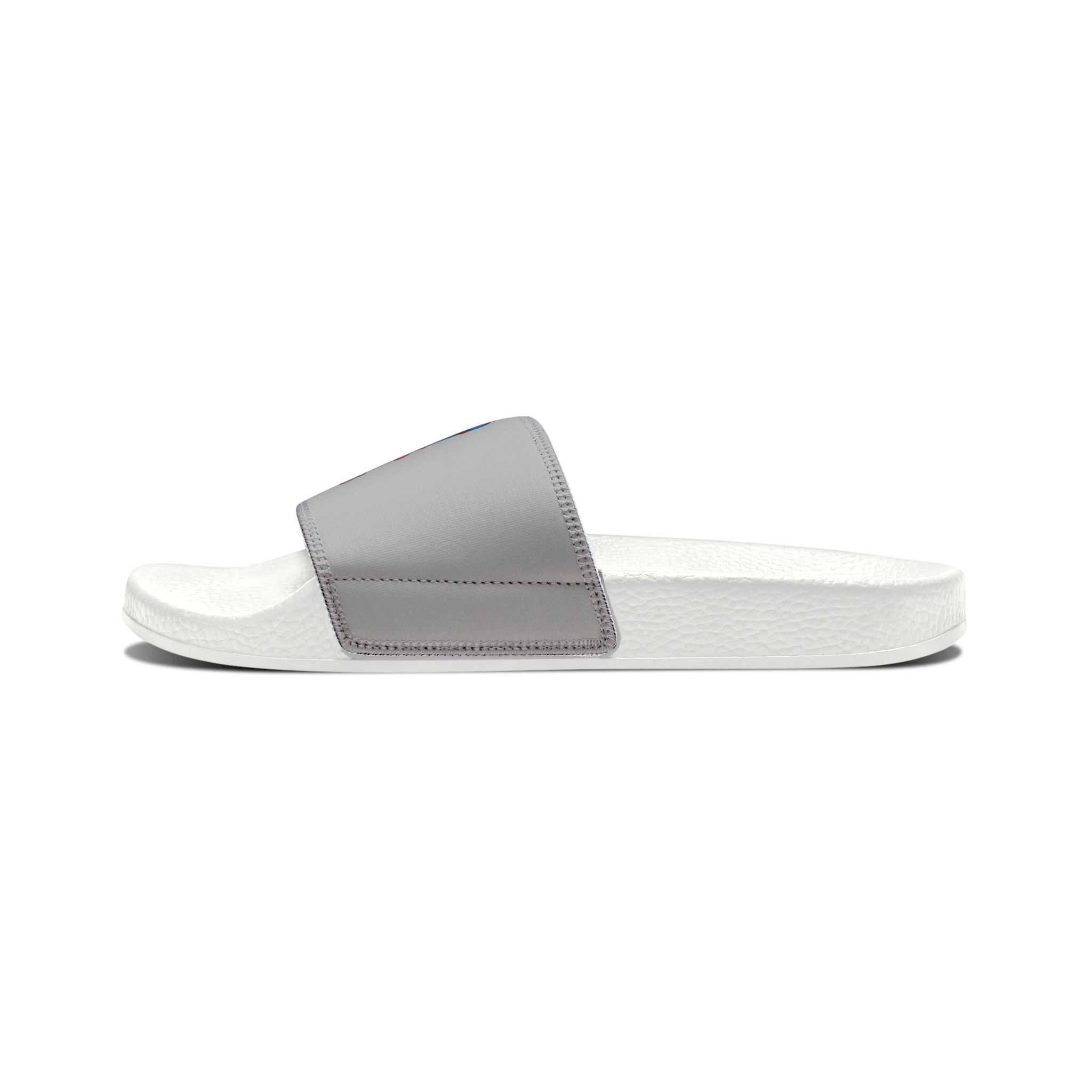 The Little Champs Crew Youth Slide Sandals with Removable Strap — Customizable Graphic ‘Baby Bowls’ Design - Image 4