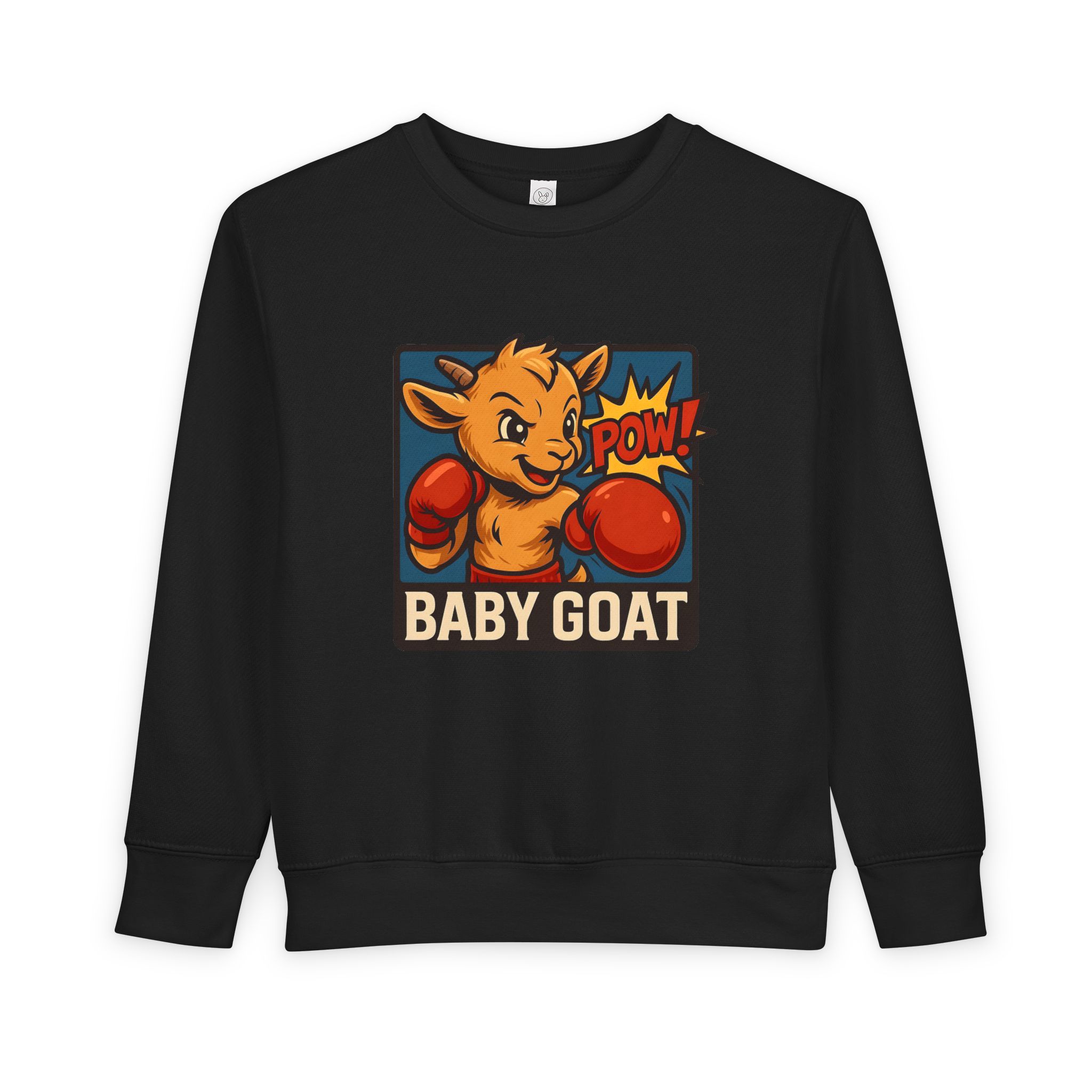 Baby G.O.A.T – Benny the Boxer Baby Goat Boxing Toddler Sweatshirt — Cute 'Baby Goat' Graphic Pullover - Image 9