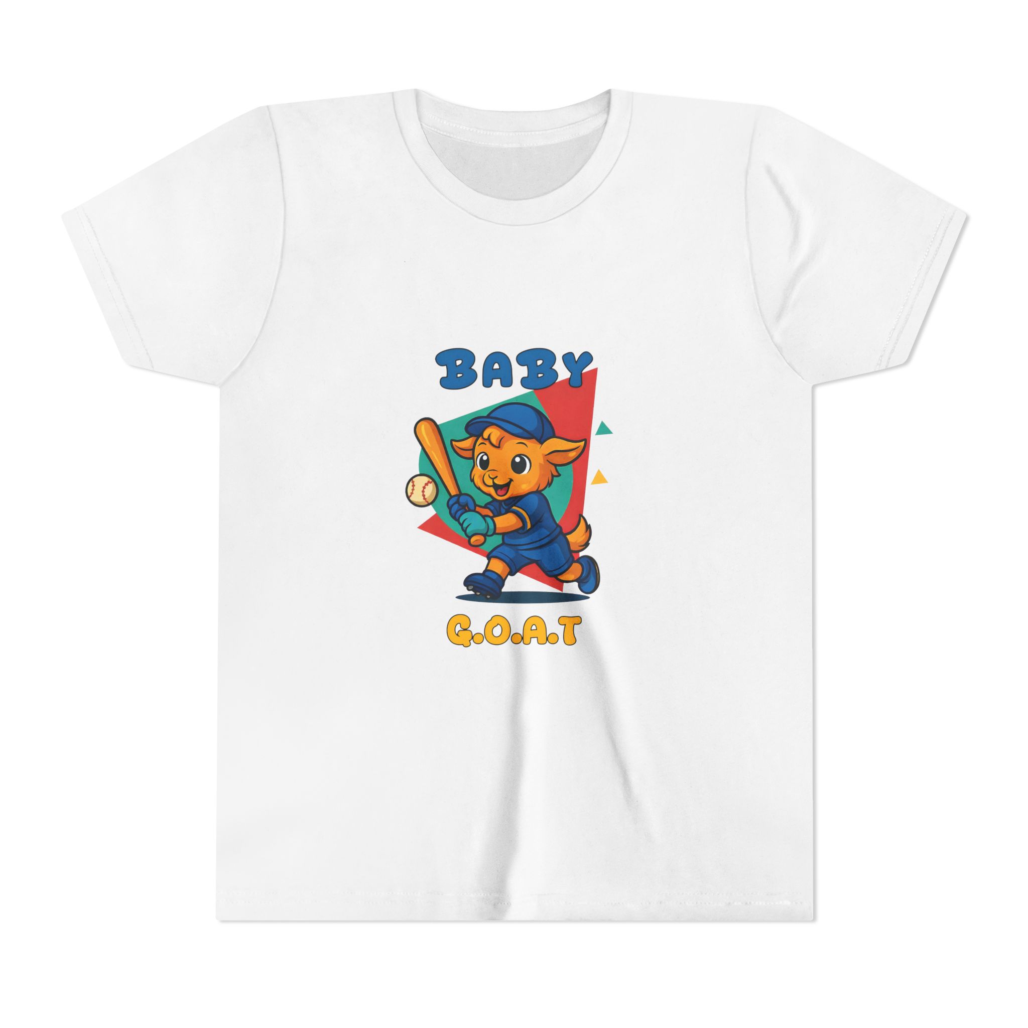Barry the Slugger Baby G.O.A.T. Youth Tee — Cute Baseball Puppy Kids T‑Shirt