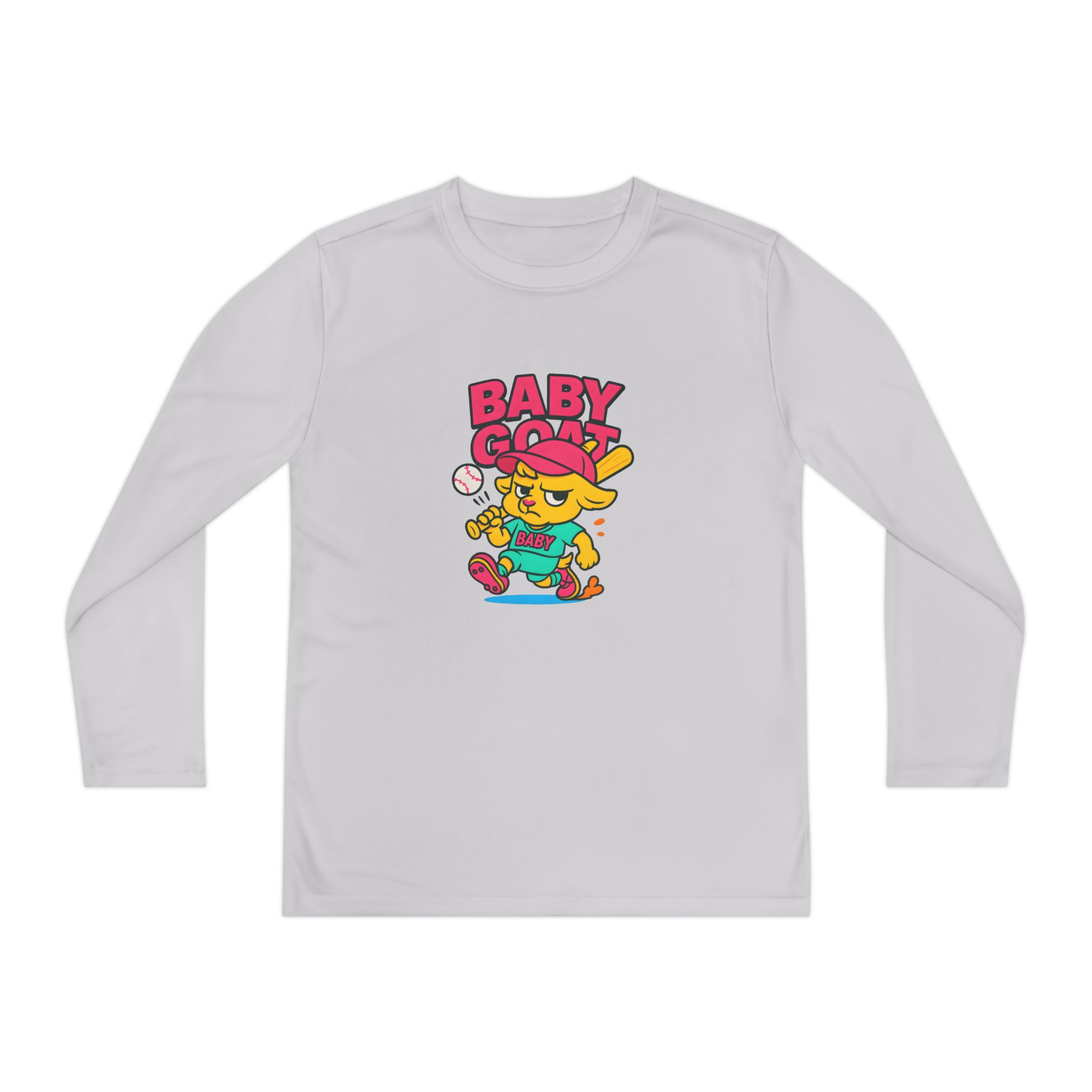 Skye the Cool Queen Youth Long Sleeve Tee — "Baby Goat" Skate Graphic - Image 5