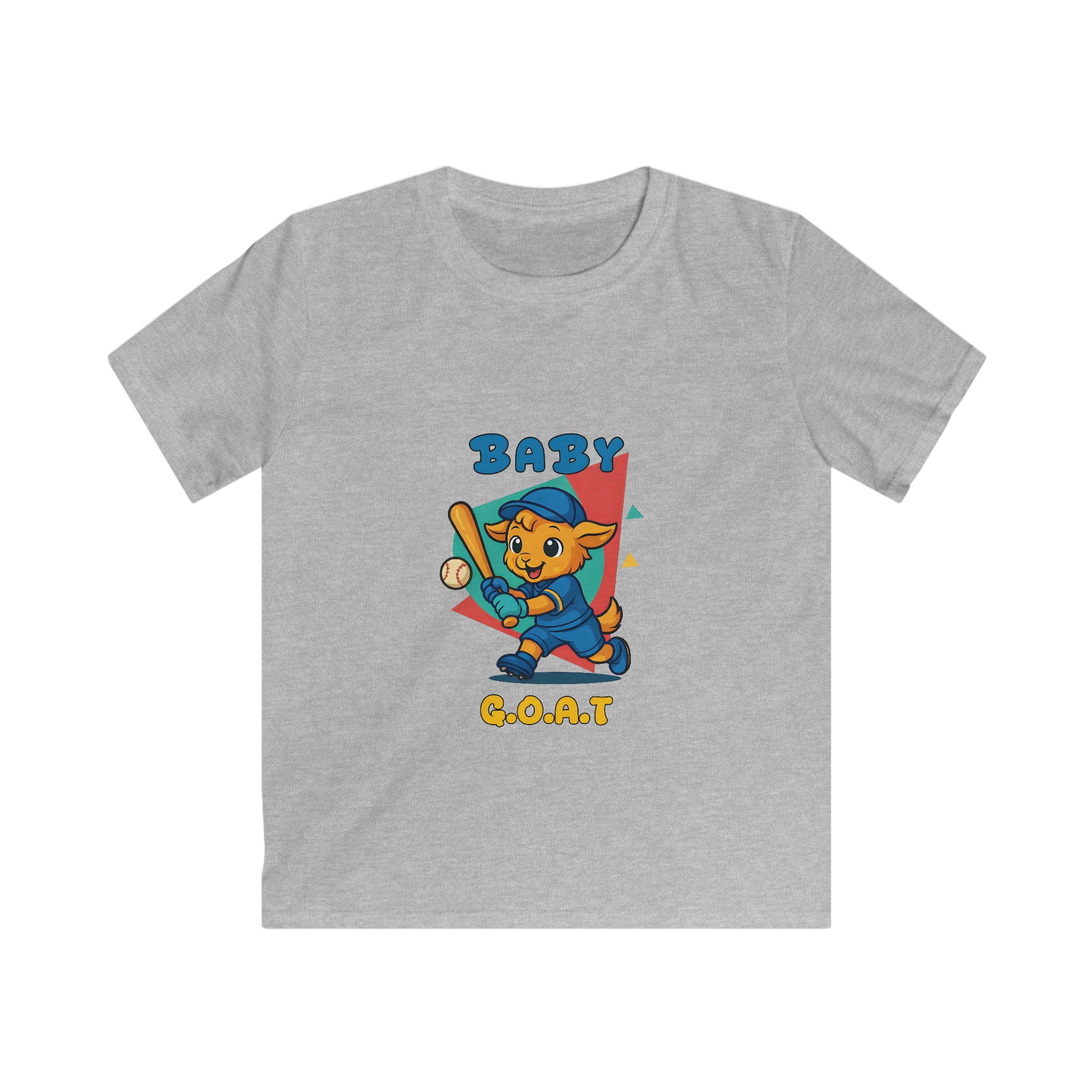 Barry the Slugger Kids Tee — 'Baby G.O.A.T.' Cute Baseball Bear Graphic Shirt - Image 3