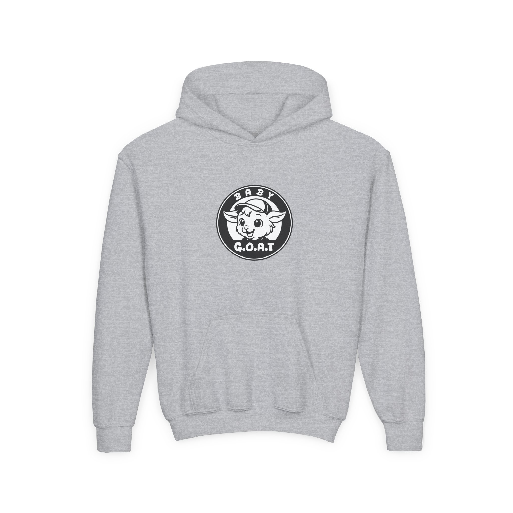 Baby G.O.A.T – Classic Edition Youth Hoodie — "Baby G.O.A.T." Cute Goat Logo Pullover - Image 5