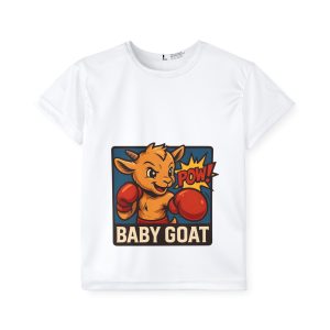 Baby G.O.A.T – Benny the Boxer Kids Jersey — 'Baby Goat' Boxing Graphic Sports Shirt