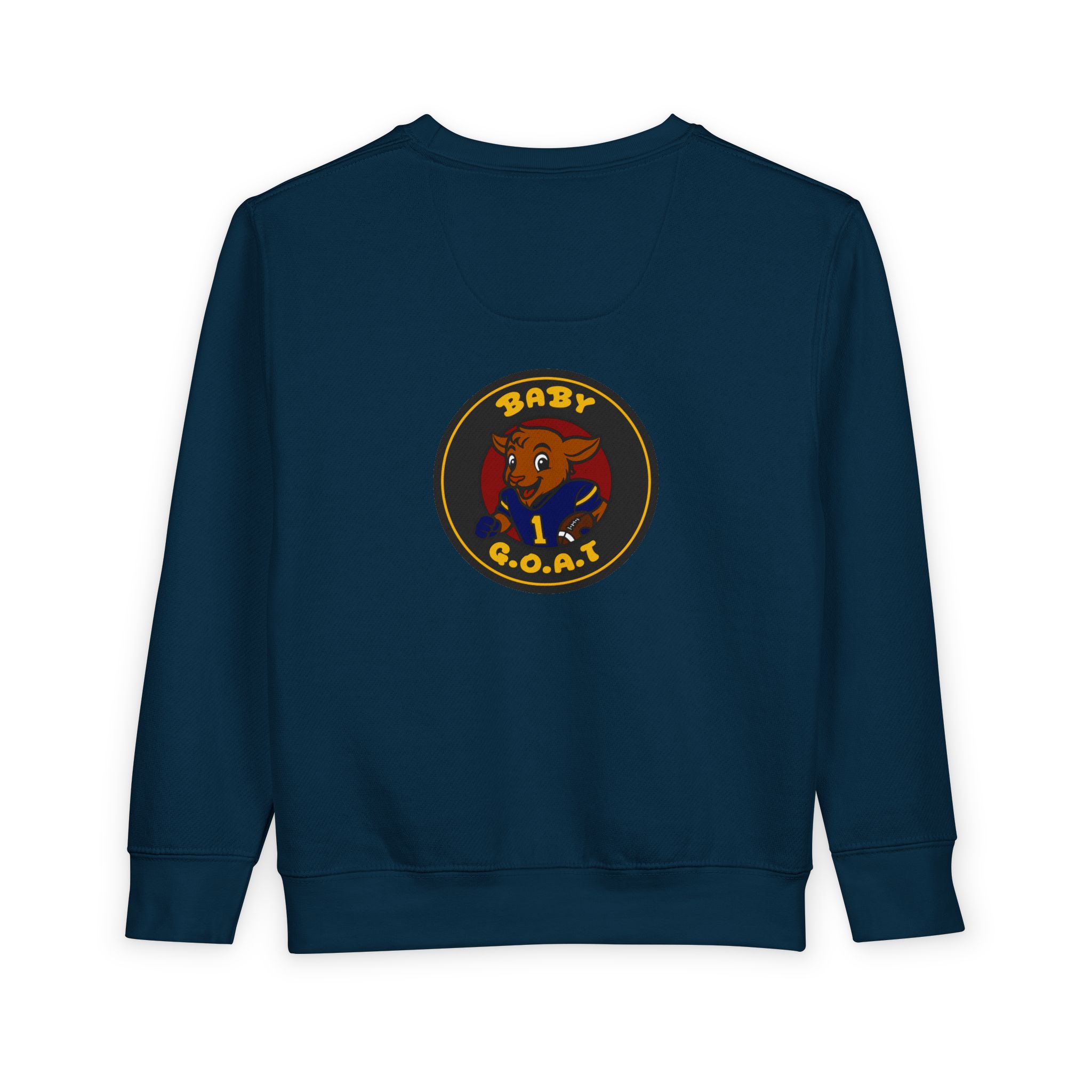 Davon The Touchdown Star Toddler Sweatshirt — 'Baby G.O.A.T.' Cute Goat Patch Crewneck for Kids - Image 10
