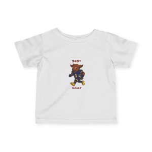 Davon The Touchdown Star In Action Baby G.O.A.T. Infant Tee — Cute Goat Character Baby T‑Shirt