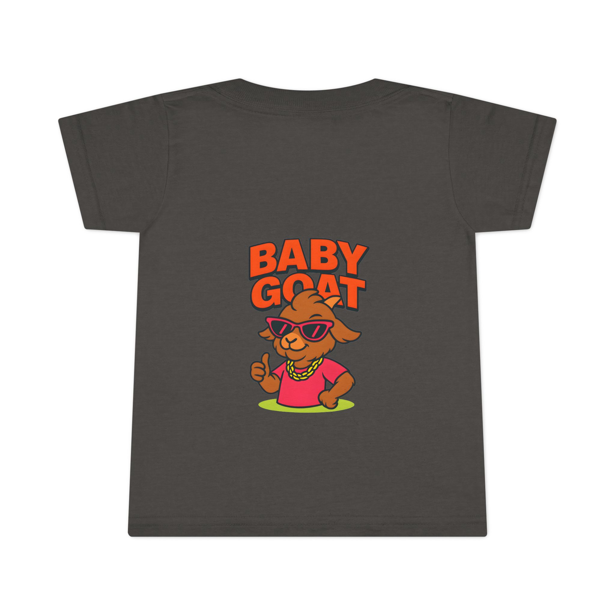 Skye the Style Queen Baby Goat Toddler T-Shirt — Cute Cartoon Kid’s Tee with 'BABY GOAT' Design - Image 8