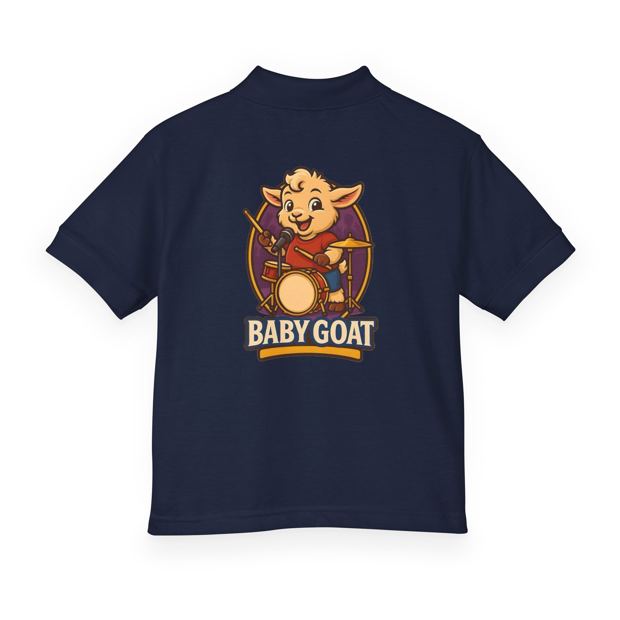 Youth Polo — "Baby Goat" Drummer Kids Shirt - Image 14
