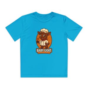 Baby Goat Youth T‑Shirt — Cute Chef Kid Tee ("Baby Goat" Design)