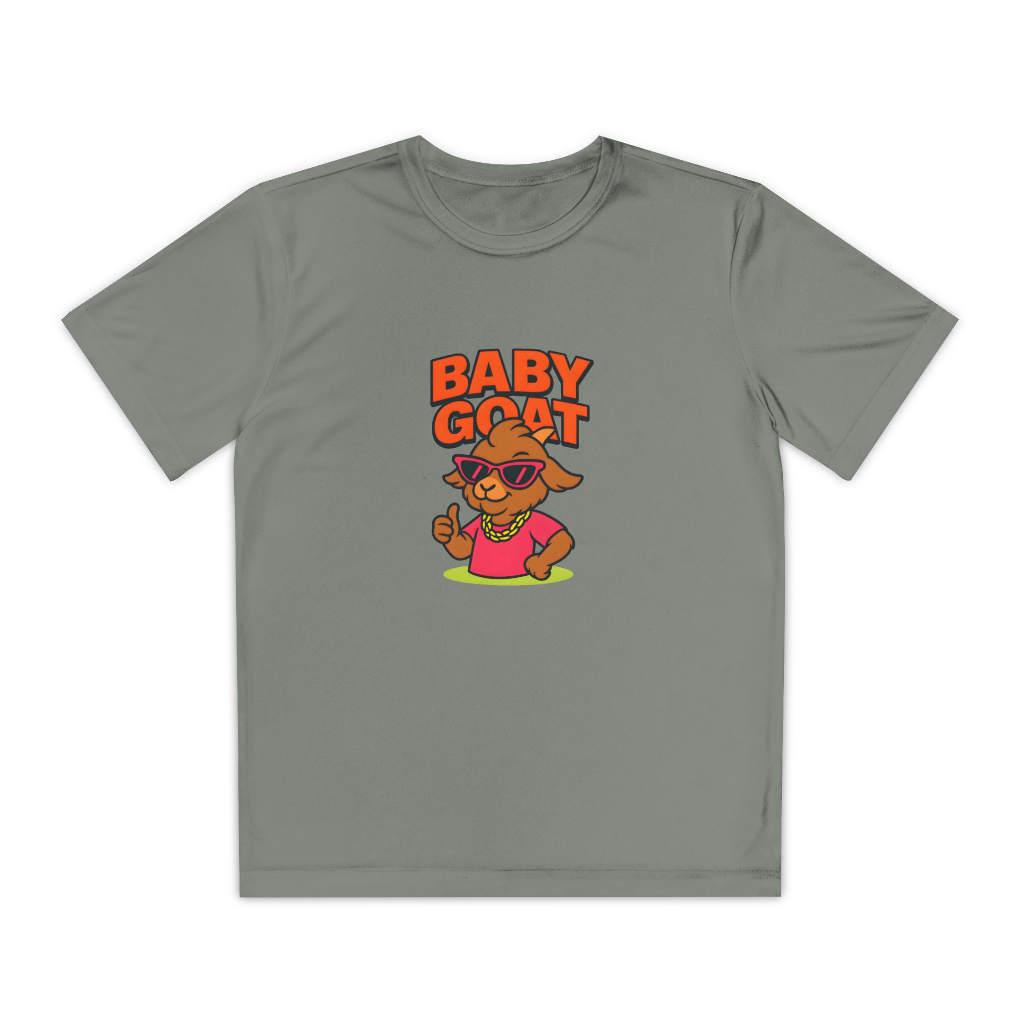 Skye the Style Queen Baby Goat Youth Tee – Cute Cartoon Goat Graphic Shirt for Kids - Image 13