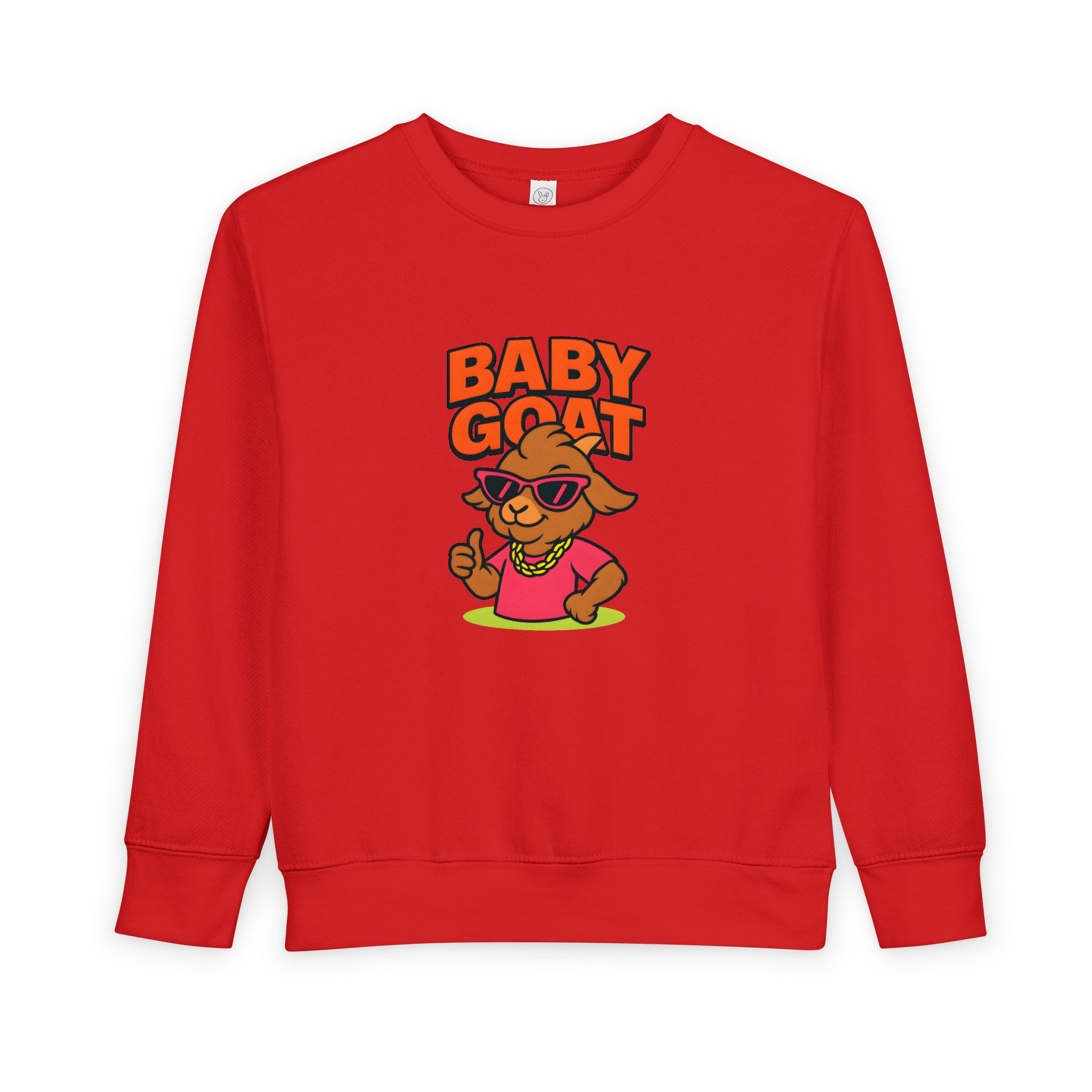 Skye the Style Queen Baby Goat Toddler Sweatshirt — Cute Cartoon Kid’s Pullover - Image 13