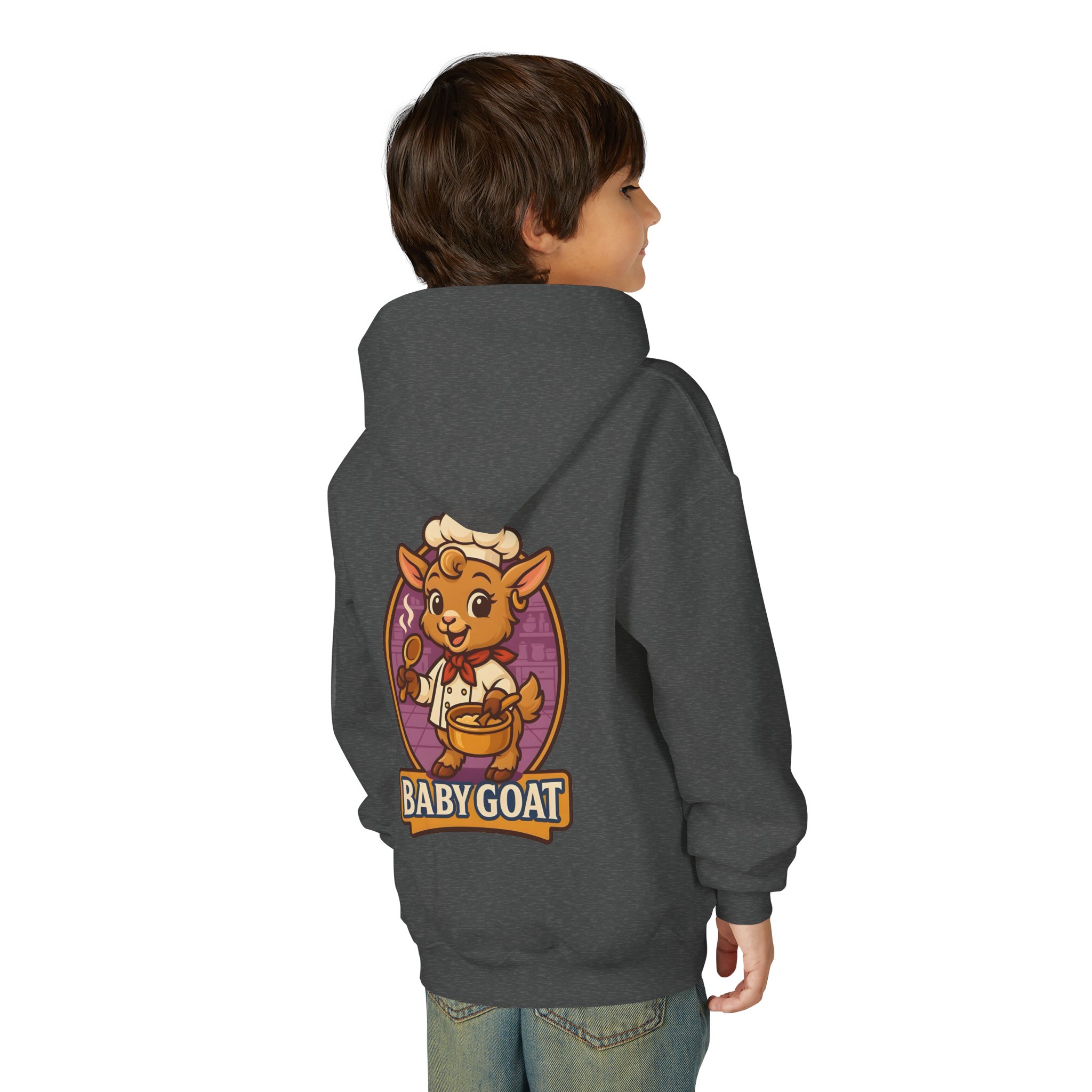 Baby Goat Hoodie — Cute Chef Kid’s Hooded Sweatshirt - Image 16