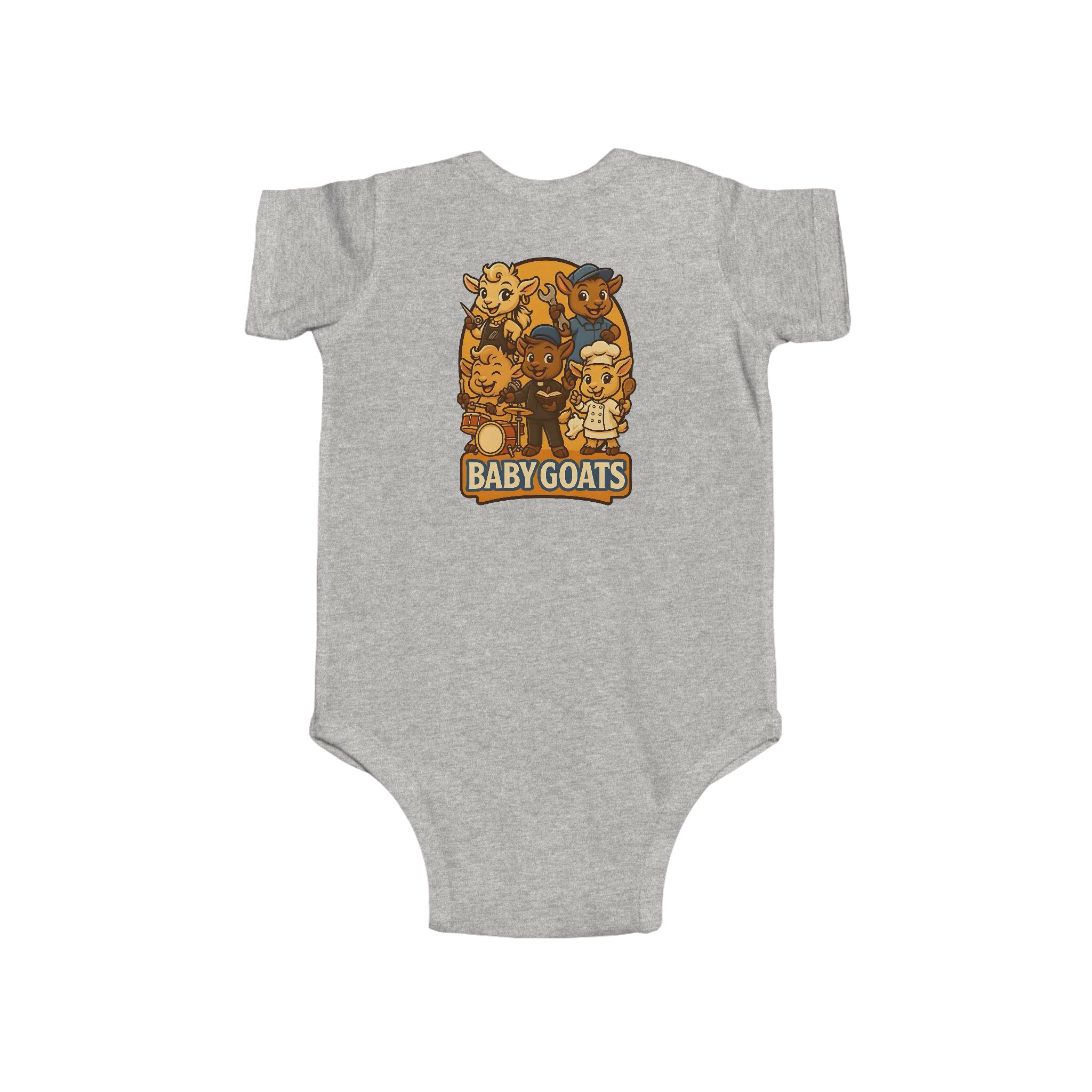 Baby Goats Infant Bodysuit — Cute Cartoon Kids Onesie - Image 5