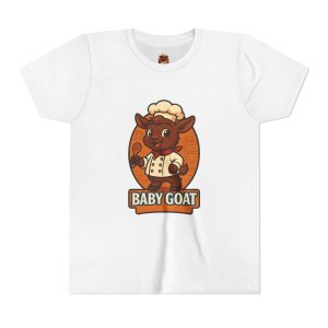 Charlie the Chef Youth Tee — Cute 'Baby Goat' Chef Graphic Kids T-Shirt