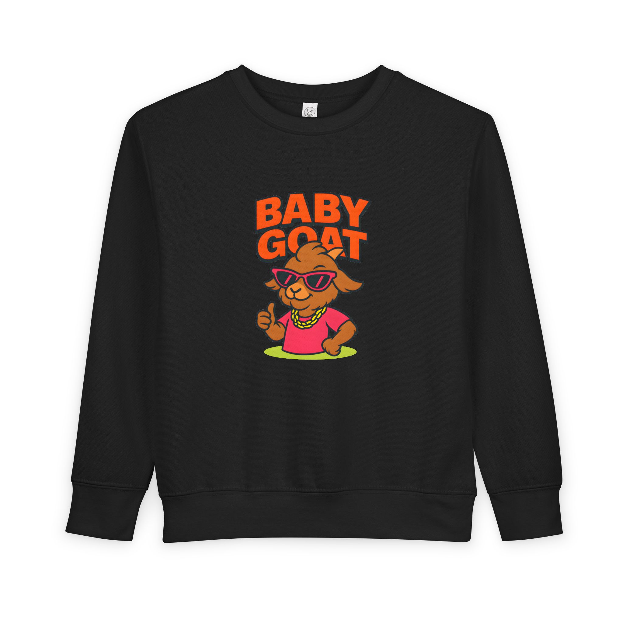 Skye the Style Queen Baby Goat Toddler Sweatshirt — Cute Cartoon Kid’s Pullover - Image 5
