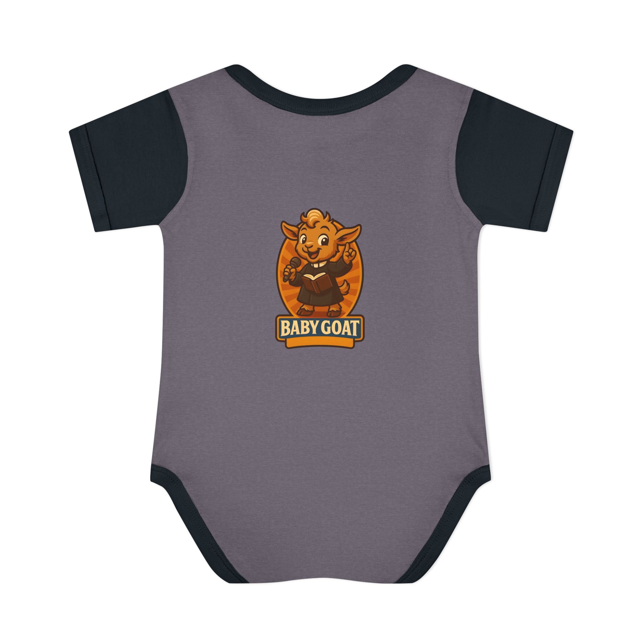 Baby Goat Infant Bodysuit – Cute Cartoon Kid Goat Graphic - Image 10