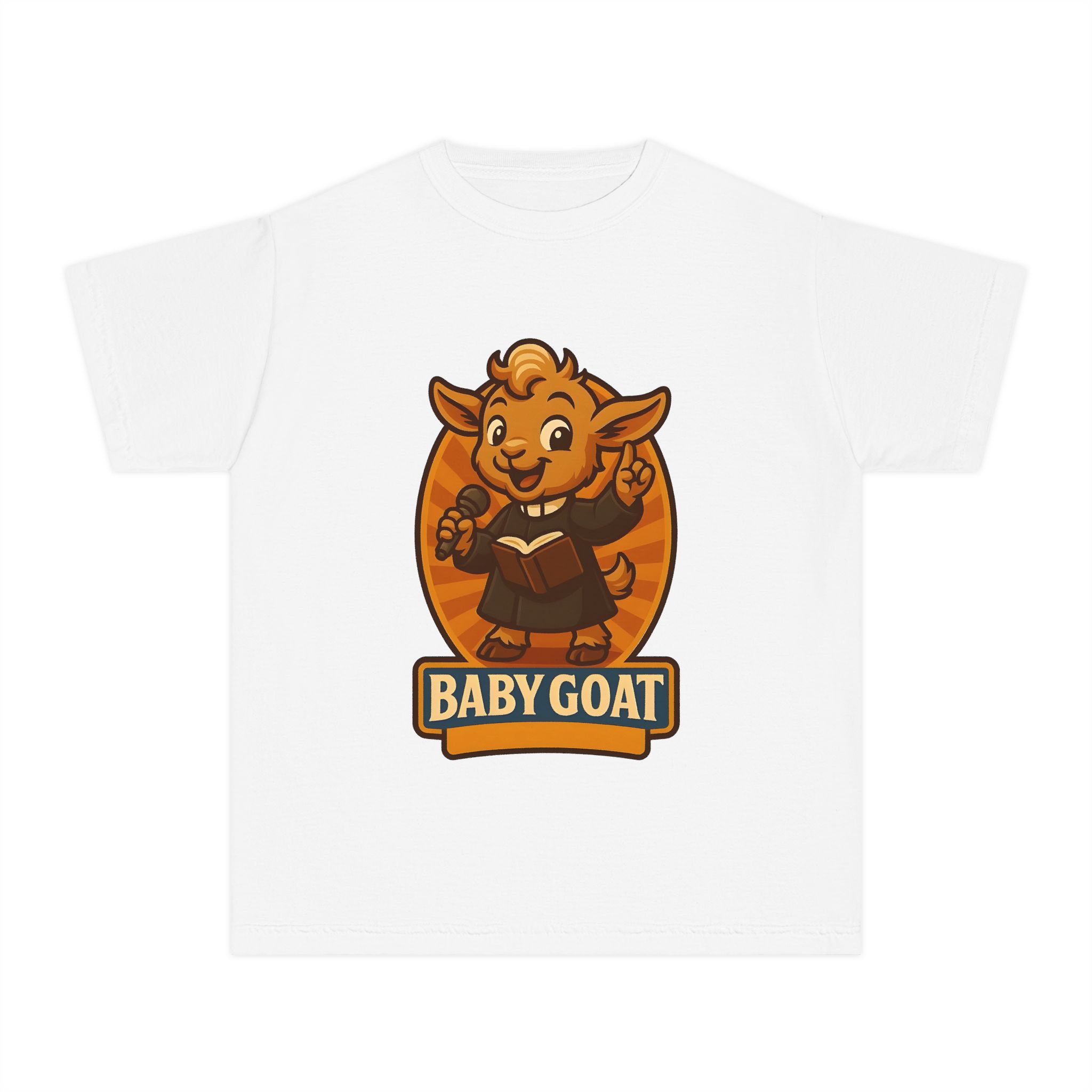 Baby Goat Youth Tee — Cute Singing Goat Kids Shirt