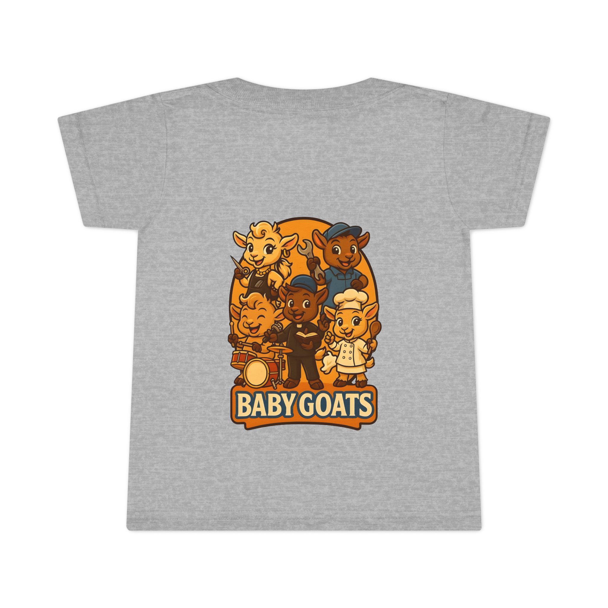 Baby Goats Toddler T-Shirt — Cute Cartoon Kids Tee - Image 2