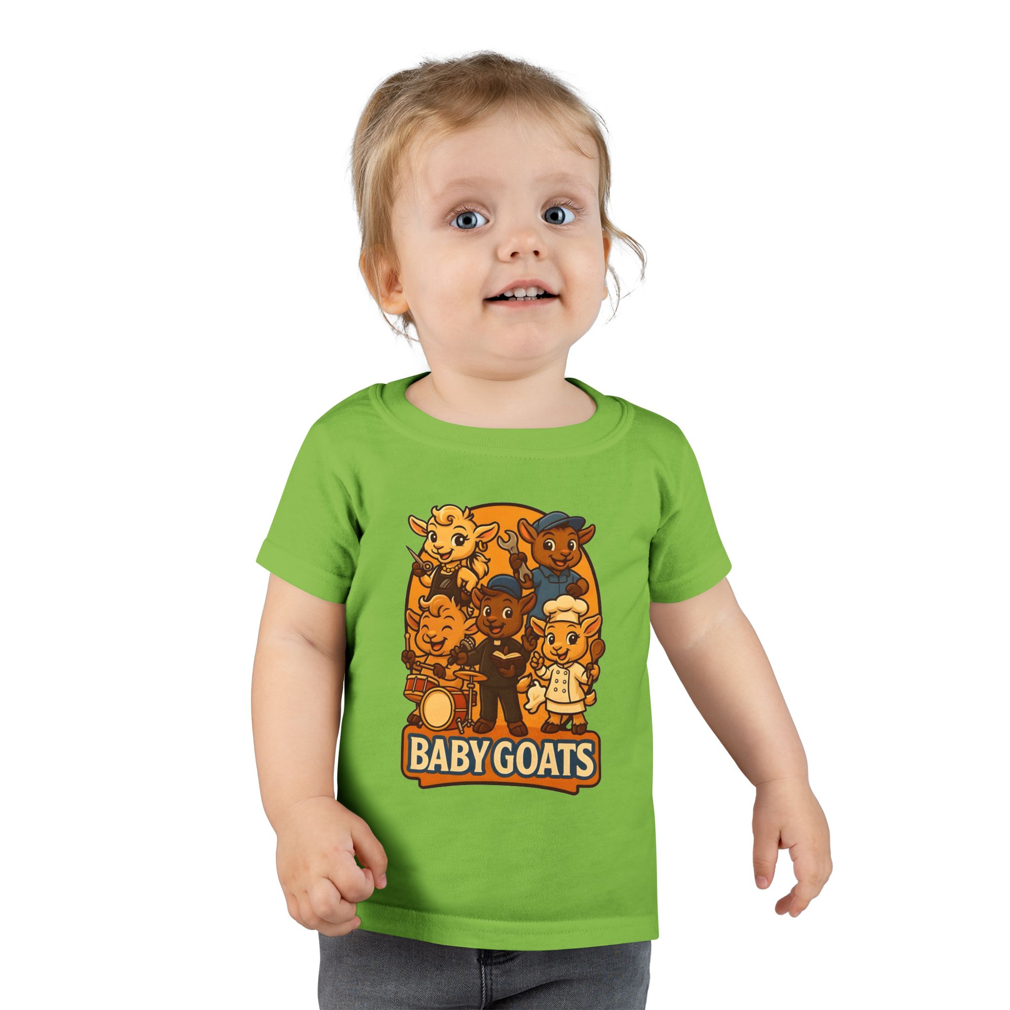 Baby Goats Toddler T-Shirt — Cute Cartoon Kids Tee - Image 9