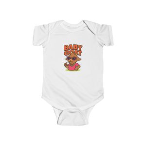 Skye the Style Queen Baby Goat Infant Bodysuit — Cute Cartoon Kid Graphic Onesie